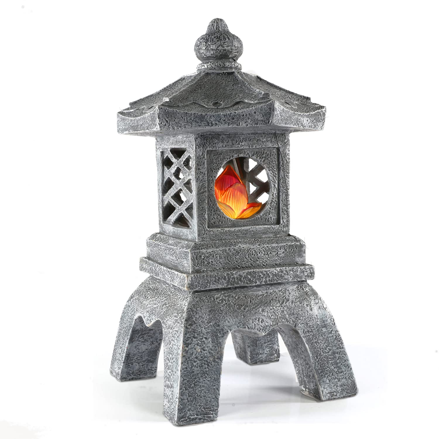 Solar Pagoda Lantern Outdoor Statue