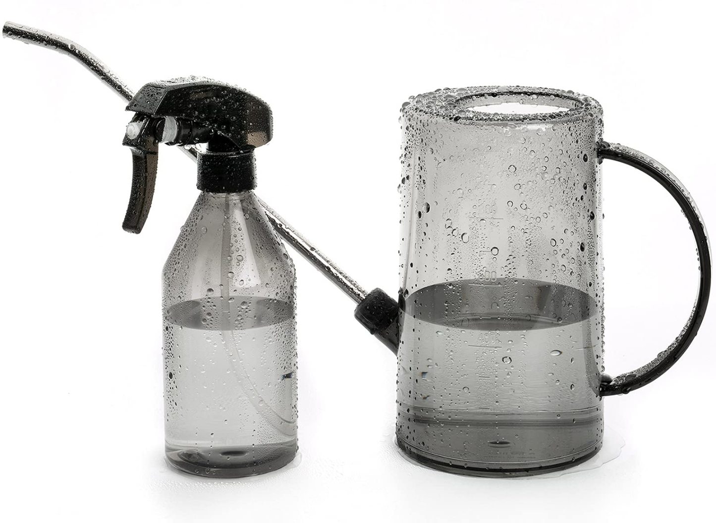 1L Long Spout Watering Can, Small Indoor Plant Watering Can with Bonus Plant Mister Spray Bottle for Succulents Flowers House Plants