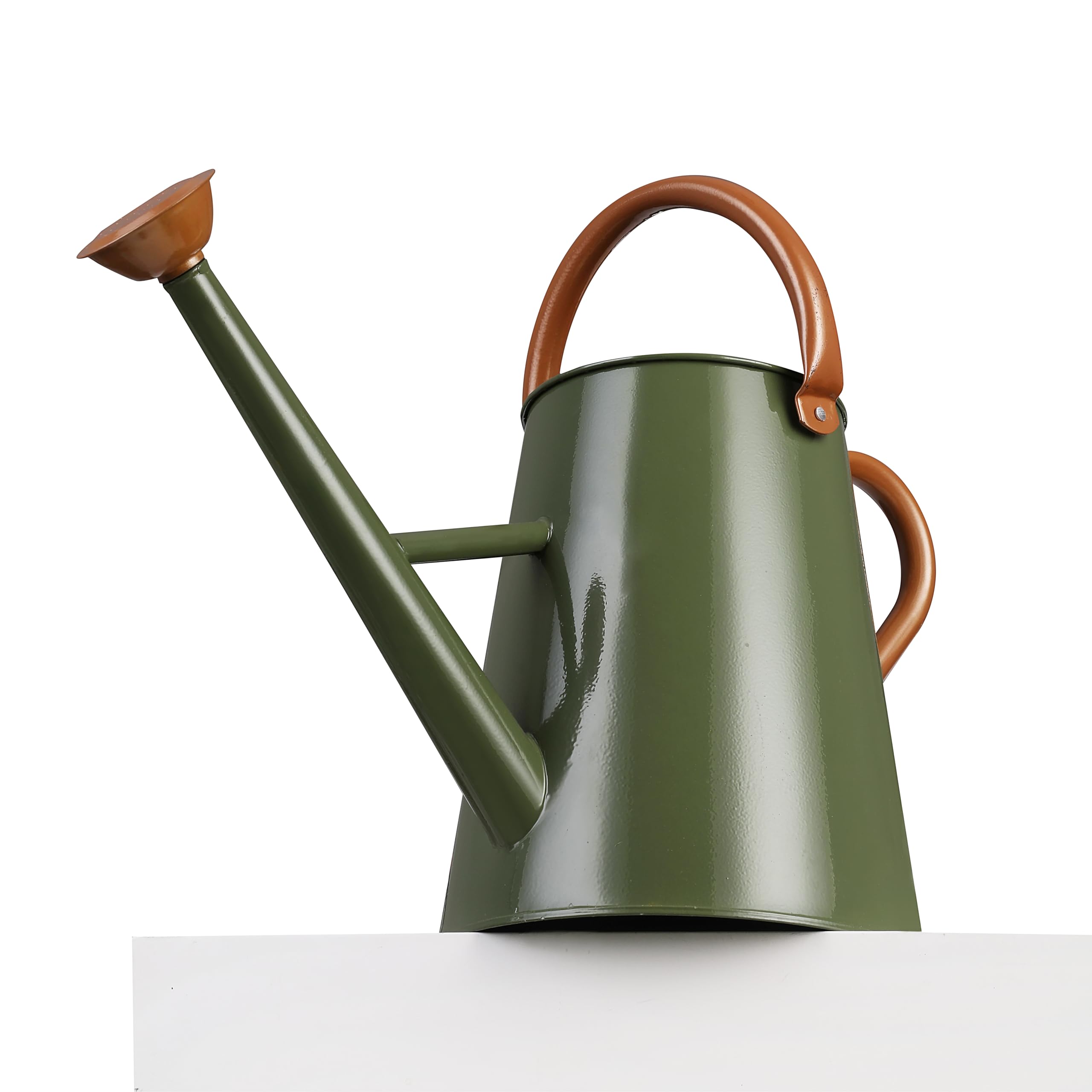 1.5 Gallon Galvanized Steel Watering Can, Removable Spout & Movable Ergonomic Handle for Indoor & Outdoor Plants