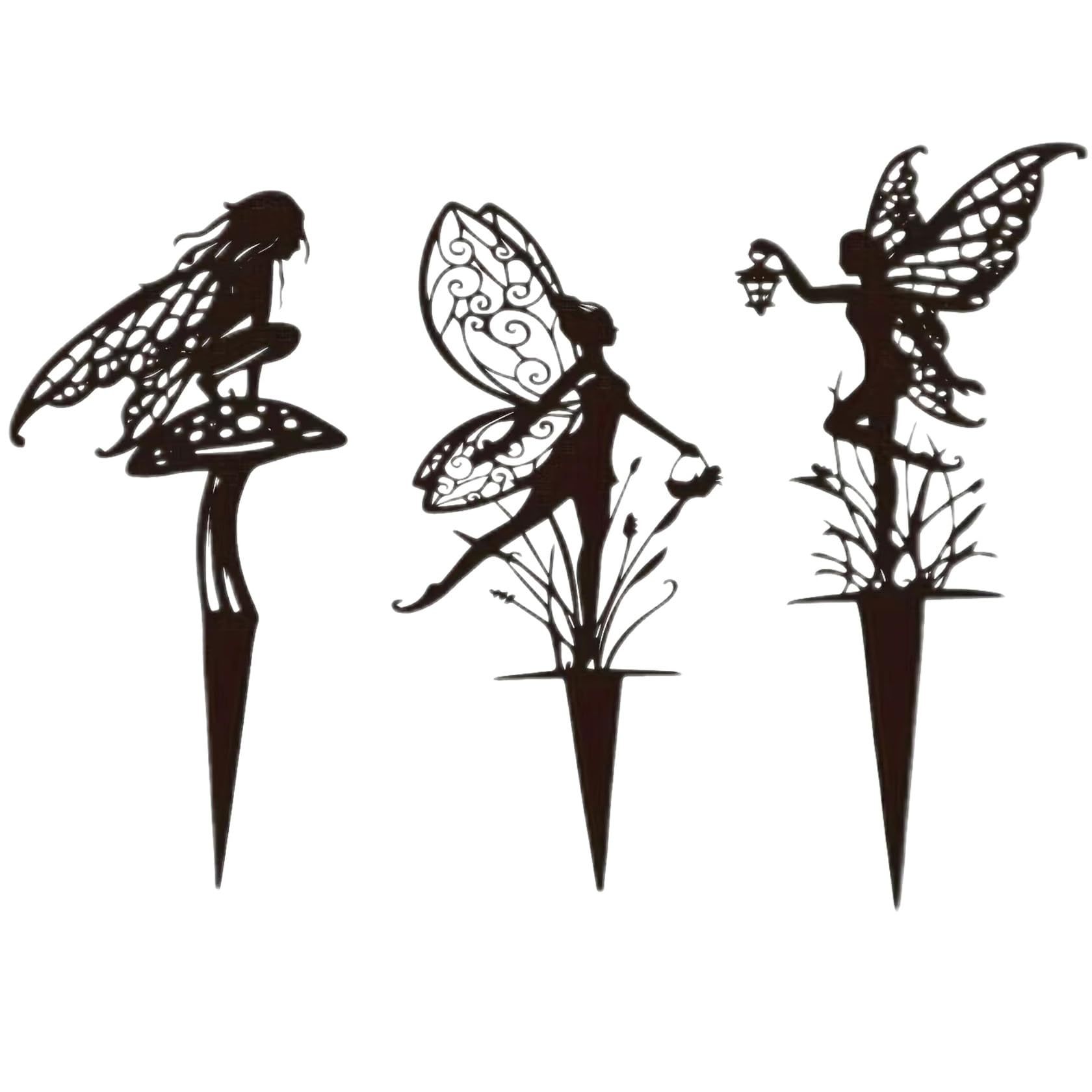 Decorative Garden Stakes, Cute Fairy Statues for Outdoor & Home Decor