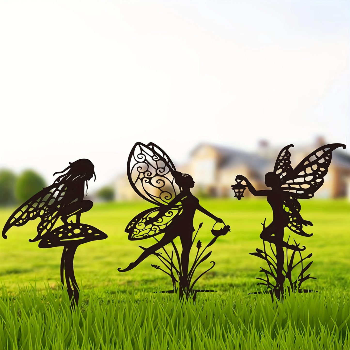 Decorative Garden Stakes, Cute Fairy Statues for Outdoor & Home Decor