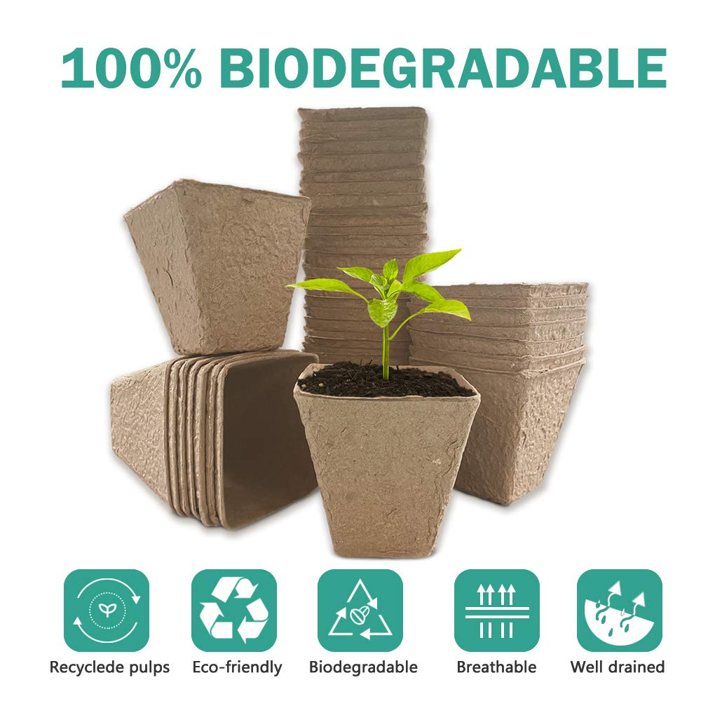 3.25" Biodegradable Peat Seed Starter Pots
