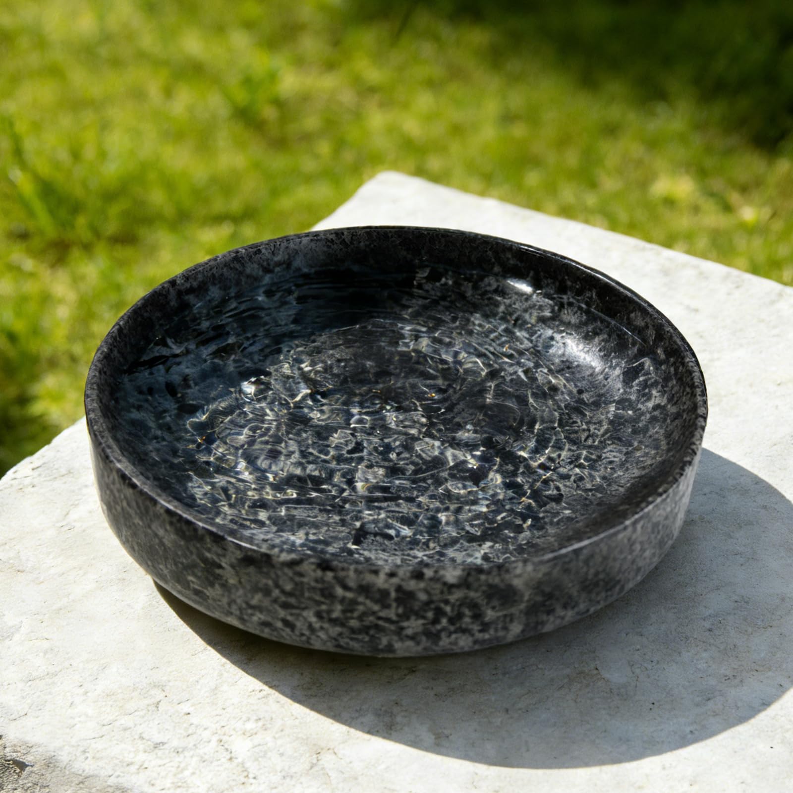 10 Inch Heavy Duty Bird Bath Bowl Only, Weather Resistant Easy to Clean, Tabletop & Ground Outdoor Garden Patio Decor