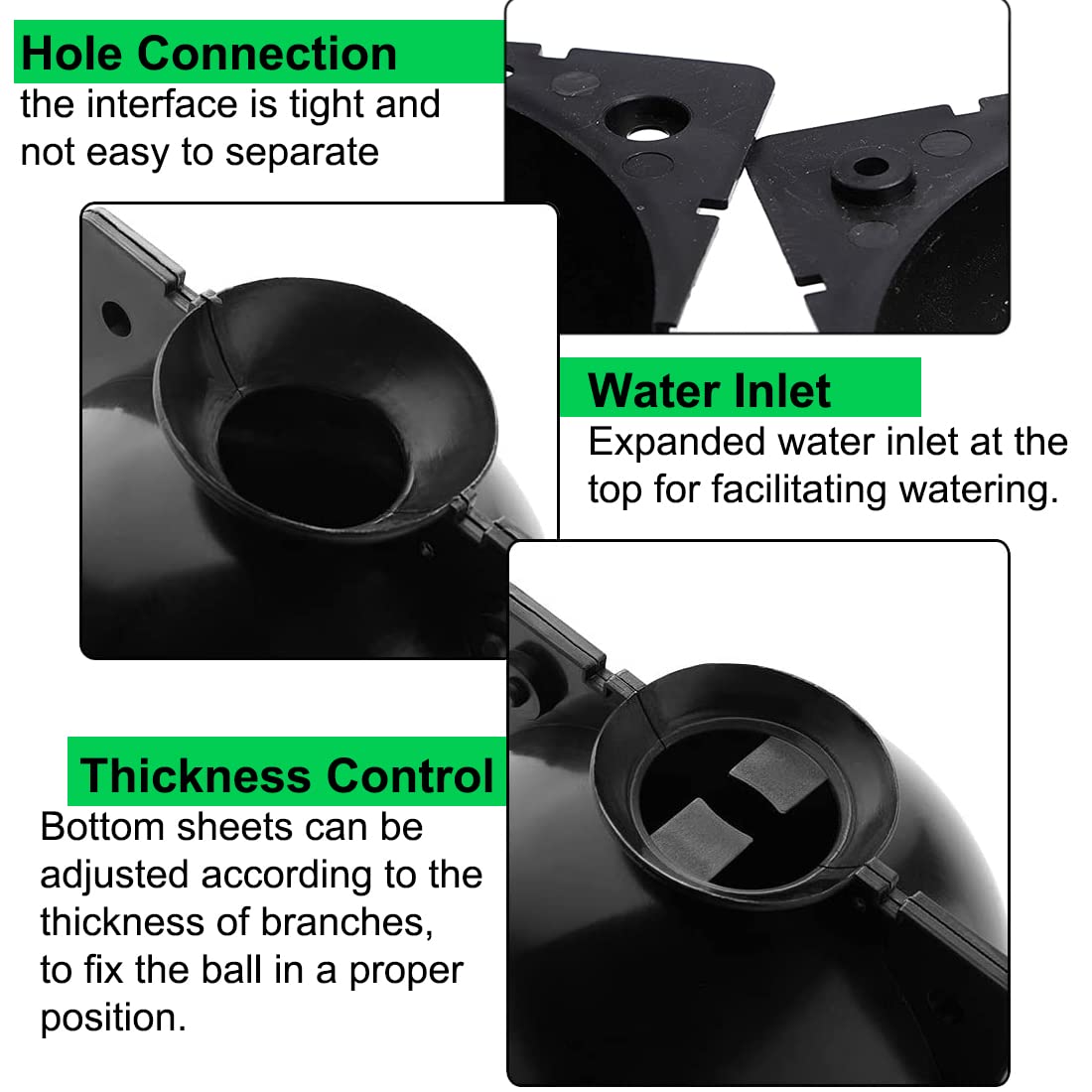 10 PCS Air Layering Propagation Kit, Reusable Clear Grafting Rooting Balls with Zip Ties, Transparent Plant Layering Pods for Fast Plant Rooting & Propagation