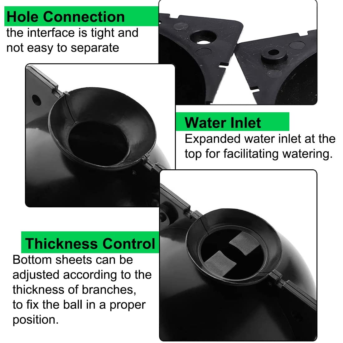 10 PCS Air Layering Propagation Kit, Reusable Clear Grafting Rooting Balls with Zip Ties, Transparent Plant Layering Pods for Fast Plant Rooting & Propagation
