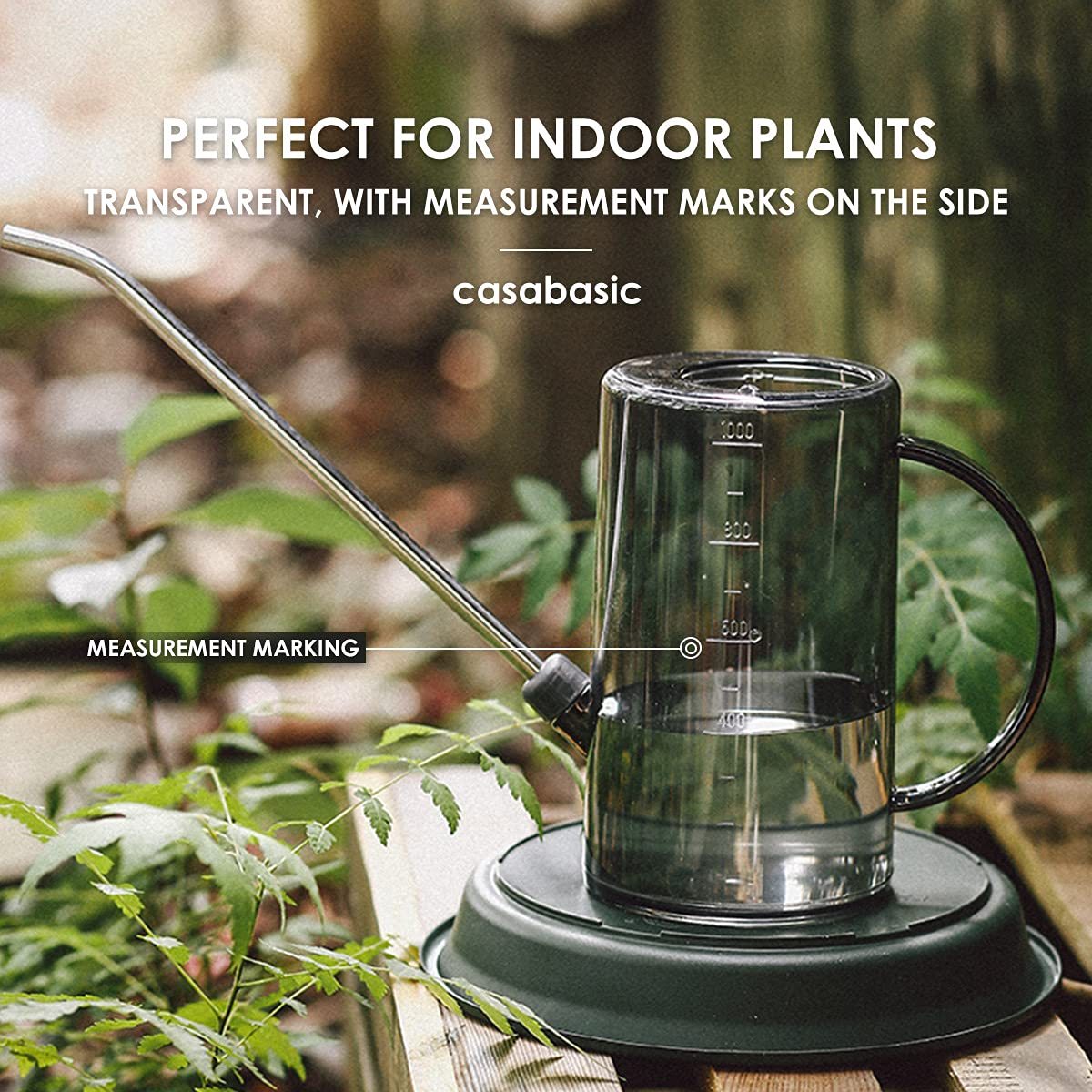 1L Long Spout Watering Can, Small Indoor Plant Watering Can with Bonus Plant Mister Spray Bottle for Succulents Flowers House Plants