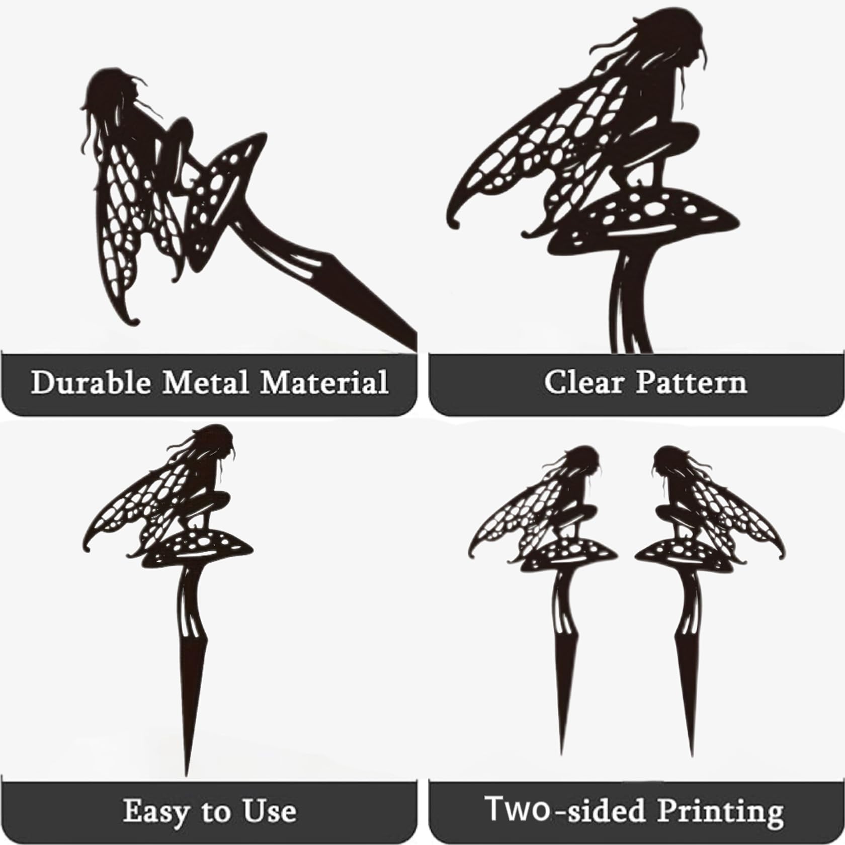 Decorative Garden Stakes, Cute Fairy Statues for Outdoor & Home Decor