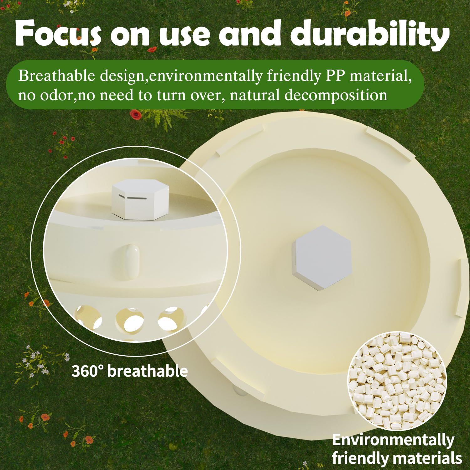Underground Worm Farm | Mini Outdoor Vermicomposting Bin for Kitchen Food Waste Recycling