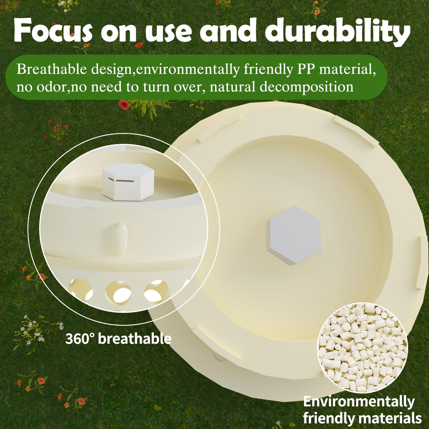 Underground Worm Farm | Mini Outdoor Vermicomposting Bin for Kitchen Food Waste Recycling