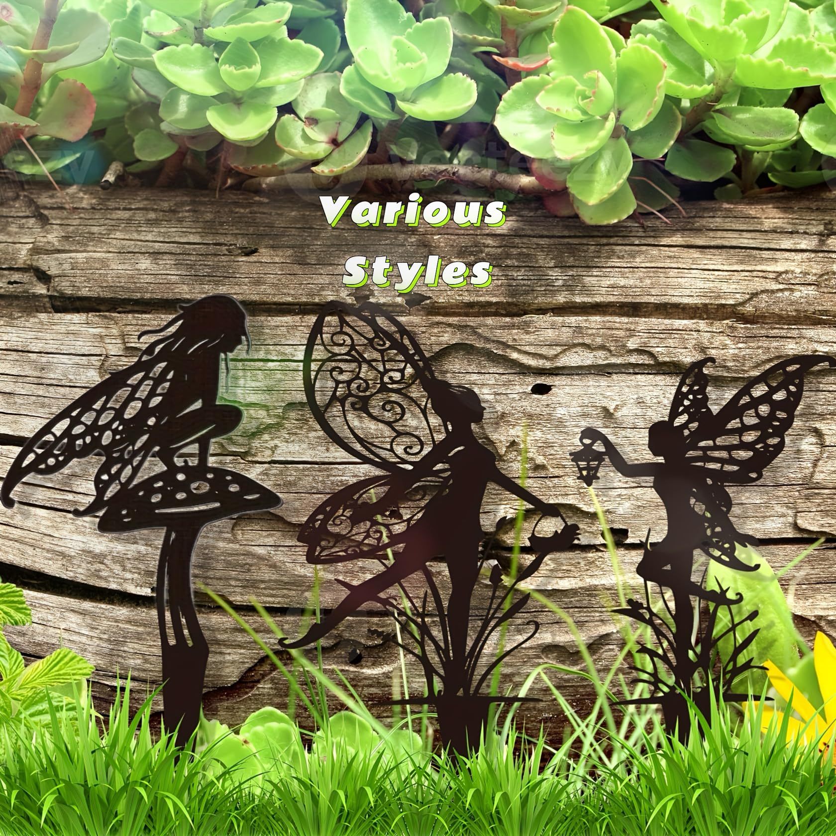 Decorative Garden Stakes, Cute Fairy Statues for Outdoor & Home Decor