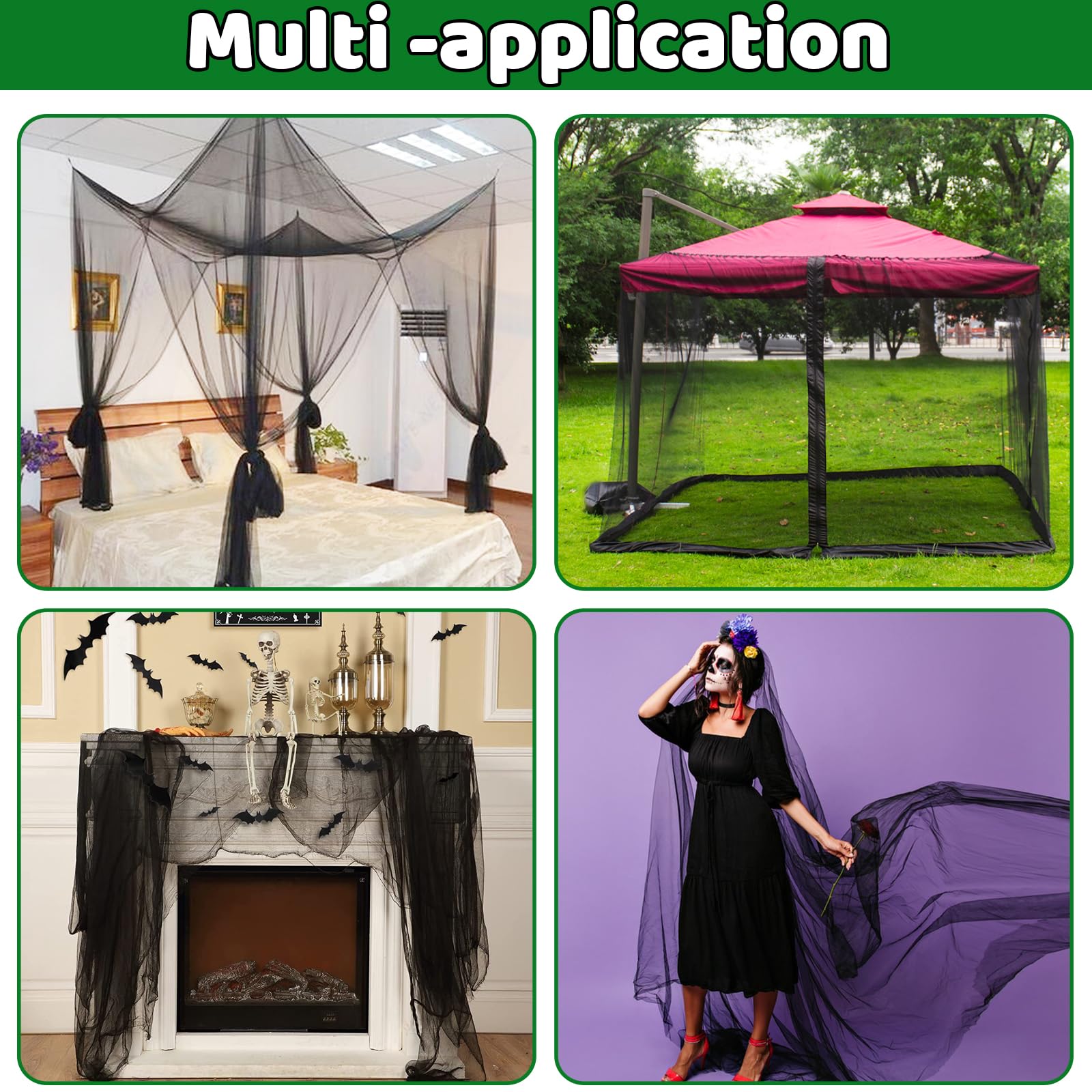 10x50Ft Patio Mosquito & Insect Barrier Netting, Breathable Garden Mesh Screen, Pest Protection Cover for Vegetables, Fruits Against Birds and Bugs