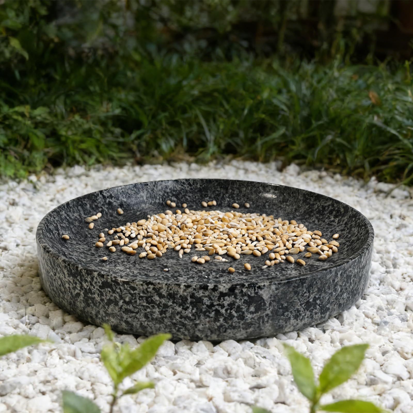 10 Inch Heavy Duty Bird Bath Bowl Only, Weather Resistant Easy to Clean, Tabletop & Ground Outdoor Garden Patio Decor