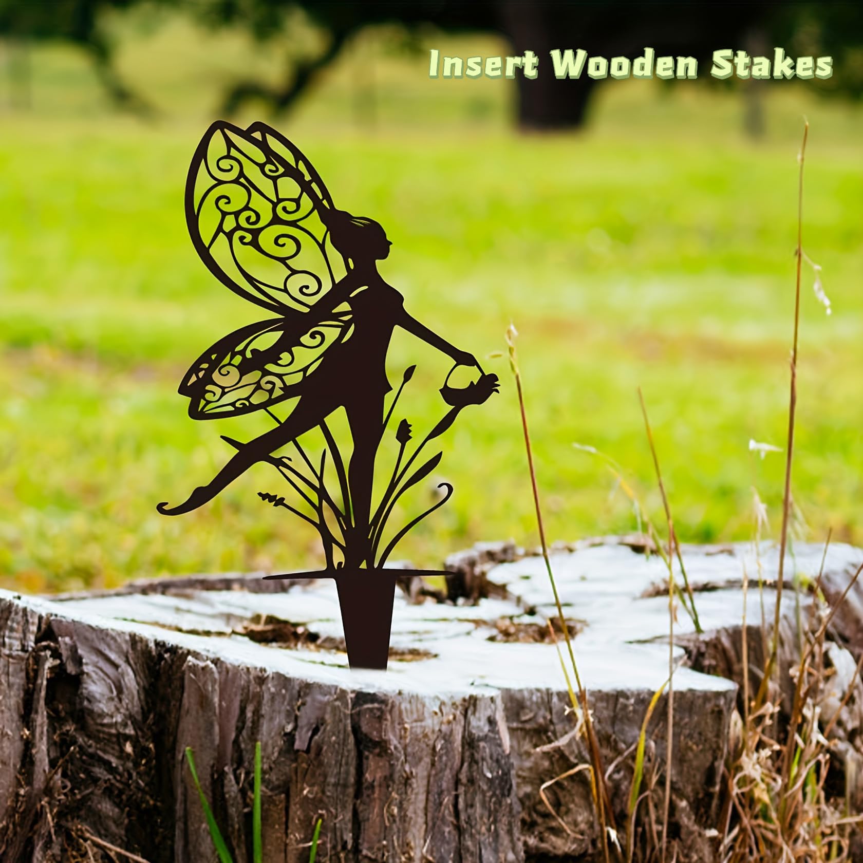 Decorative Garden Stakes, Cute Fairy Statues for Outdoor & Home Decor