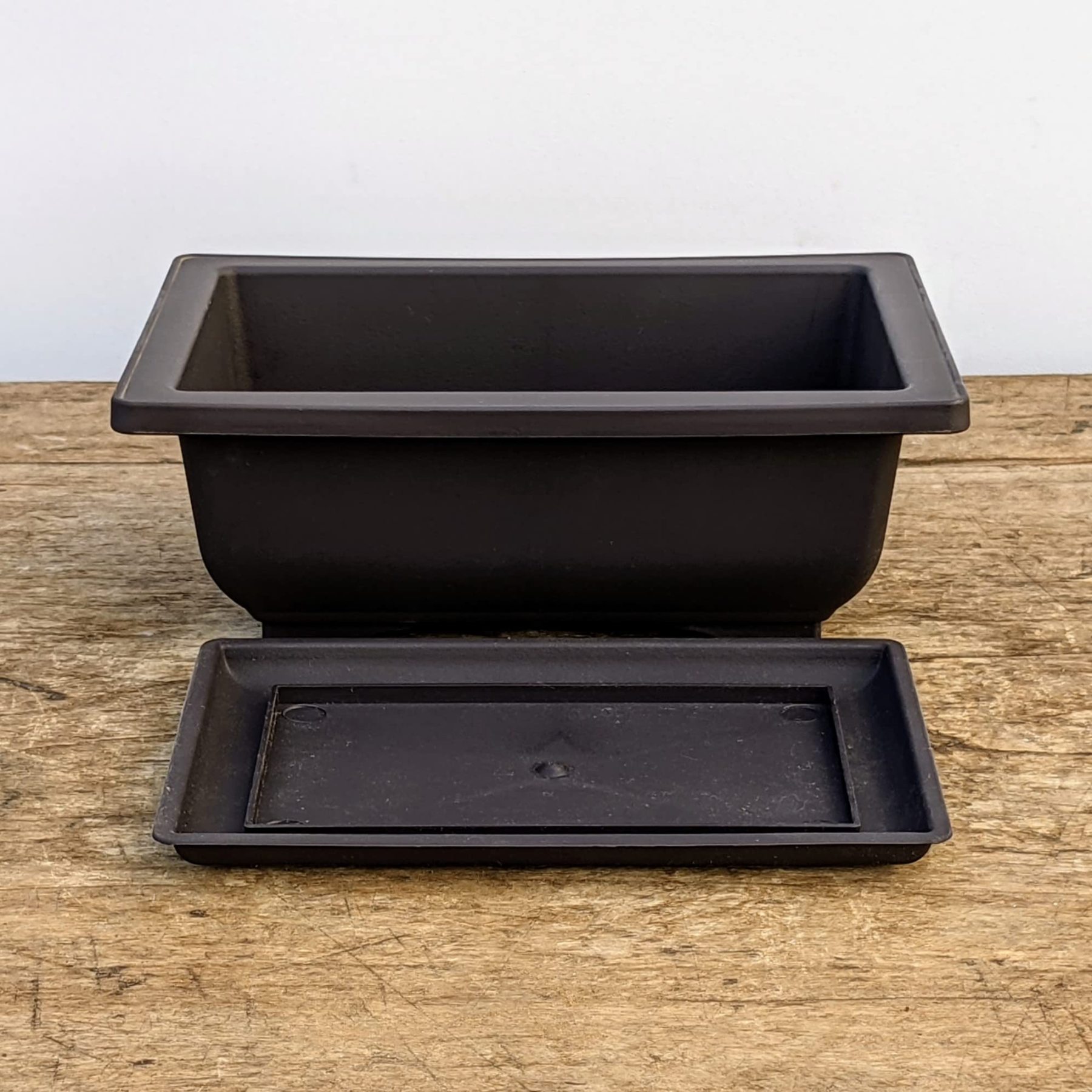 Training Pots with Humidity Trays – Built-in Mesh, 6 Inch Large Planters, Durable Shatterproof Poly-Resin Pot Set of 3