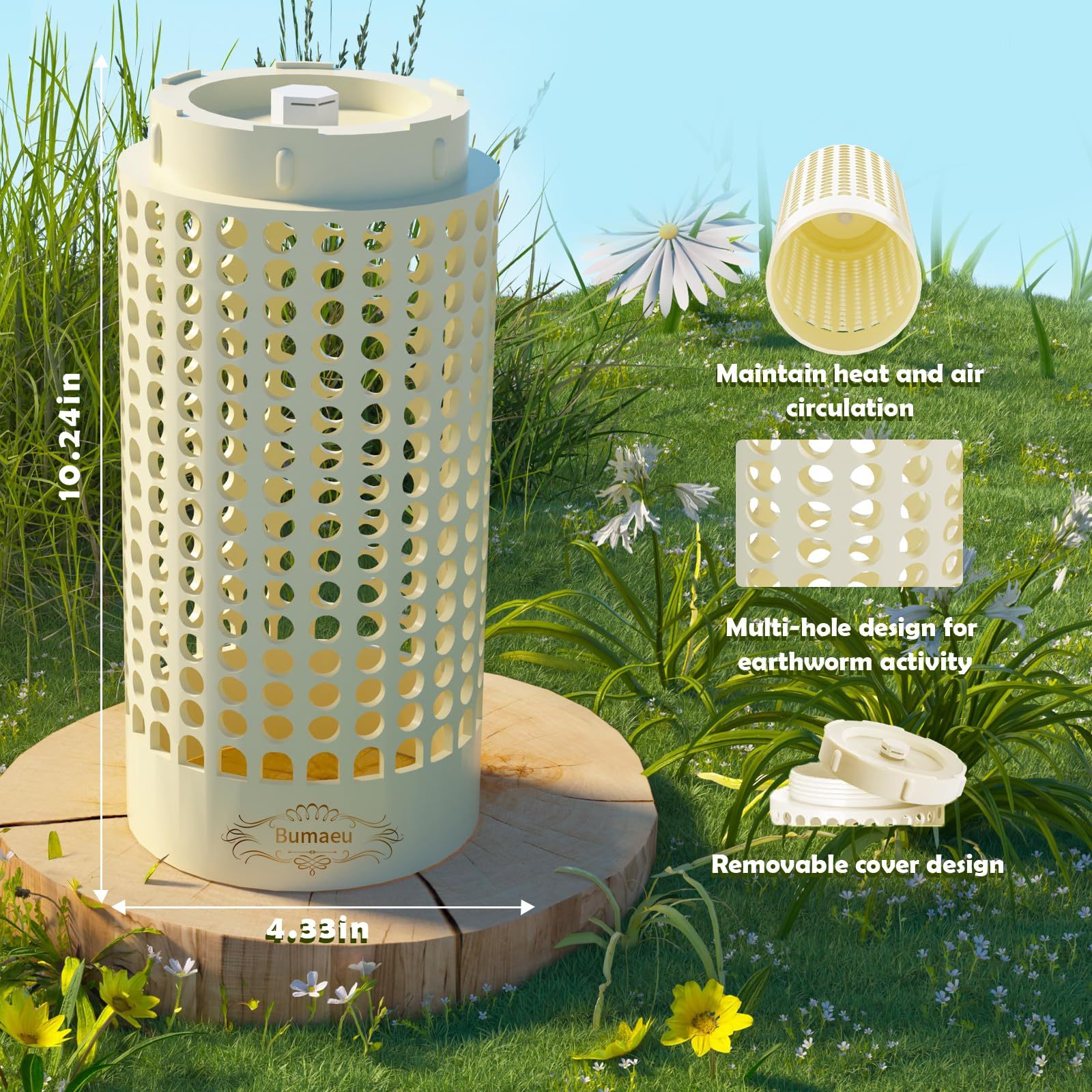Underground Worm Farm | Mini Outdoor Vermicomposting Bin for Kitchen Food Waste Recycling