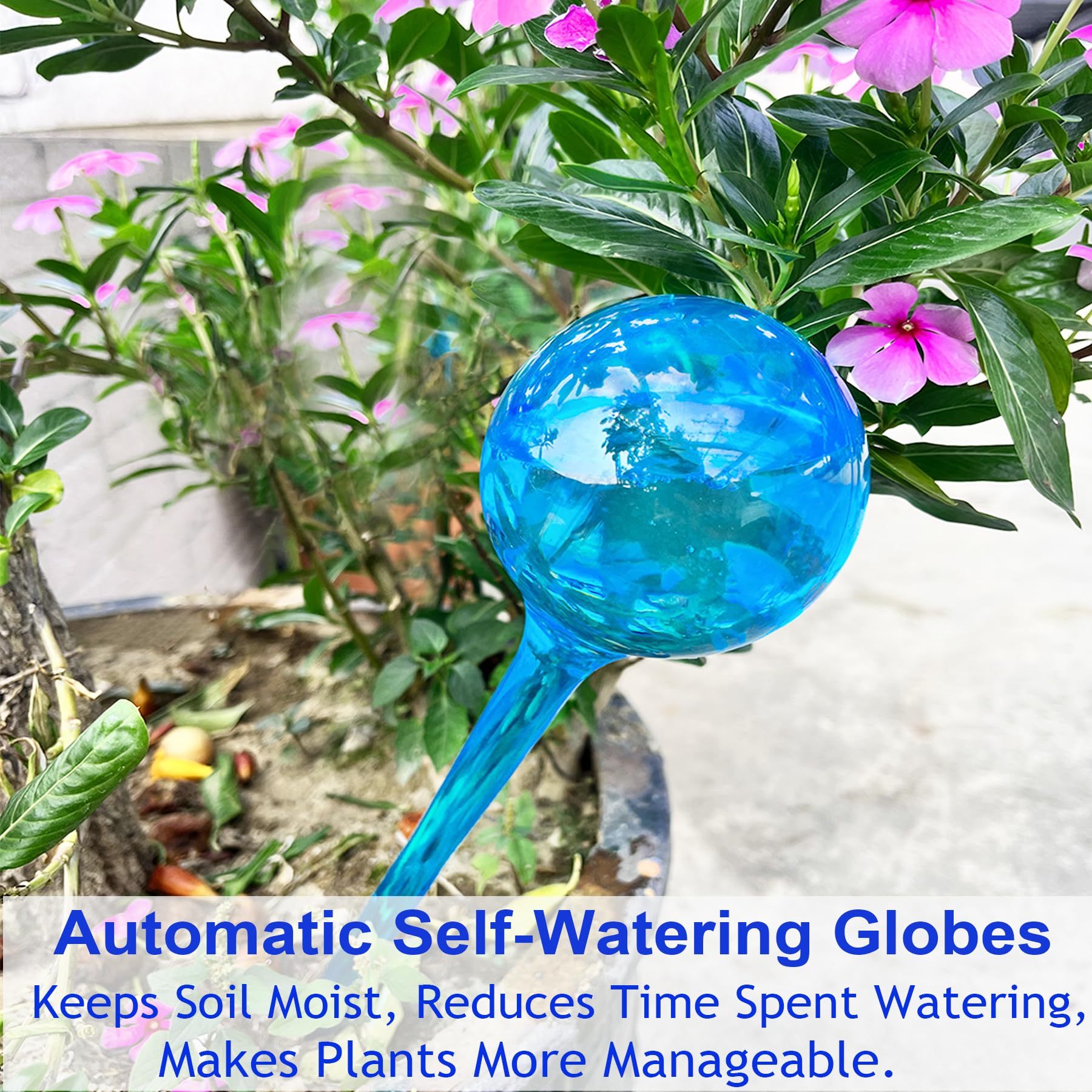 10pcs Self Watering Globes for Plants, Automatic Watering Bulbs for Indoor & Outdoor Potted Plants, Ideal for Vacation Plant Care & Water Conservation
