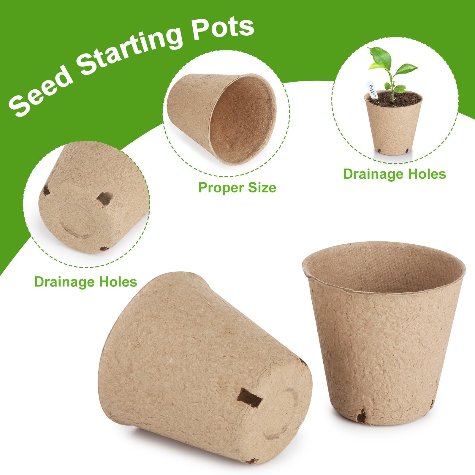 Round Nursery Seedling Pots