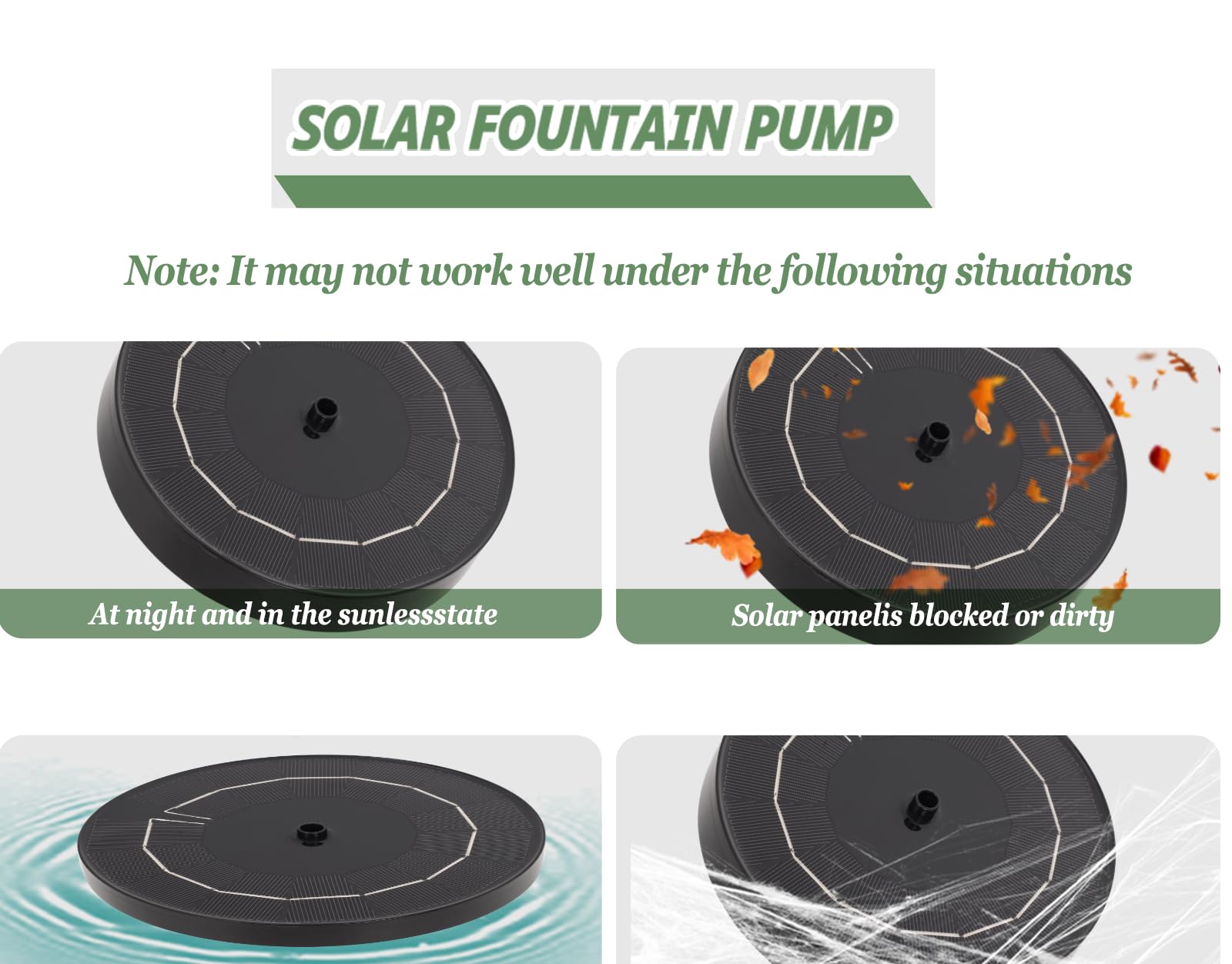 Solar Powered Bird Bath Fountain for Hummingbirds, Plastic Outdoor Birdbath with 5-Prong Base Stake, Stylish Stable Design for Lawn Patio Yard Garden