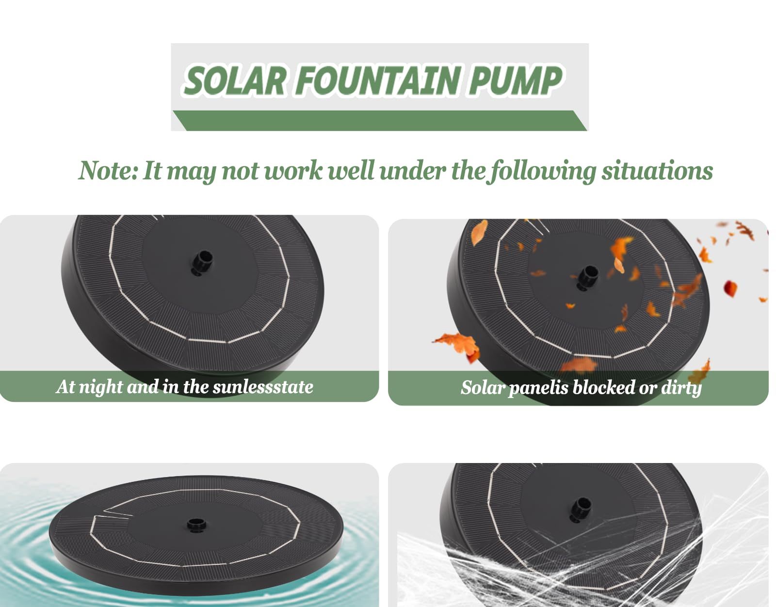 Solar Powered Bird Bath Fountain for Hummingbirds, Plastic Outdoor Birdbath with 5-Prong Base Stake, Stylish Stable Design for Lawn Patio Yard Garden