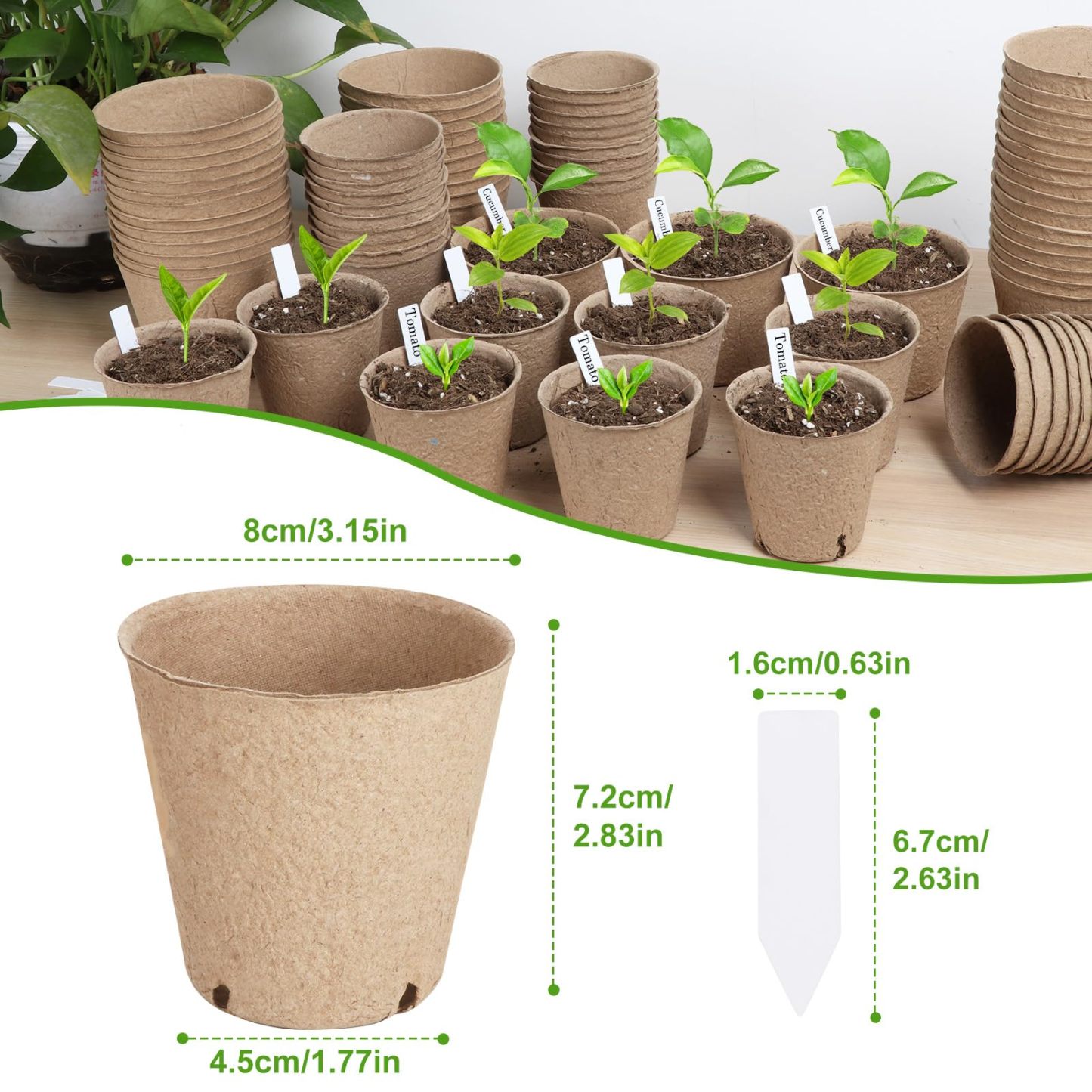 Round Nursery Seedling Pots