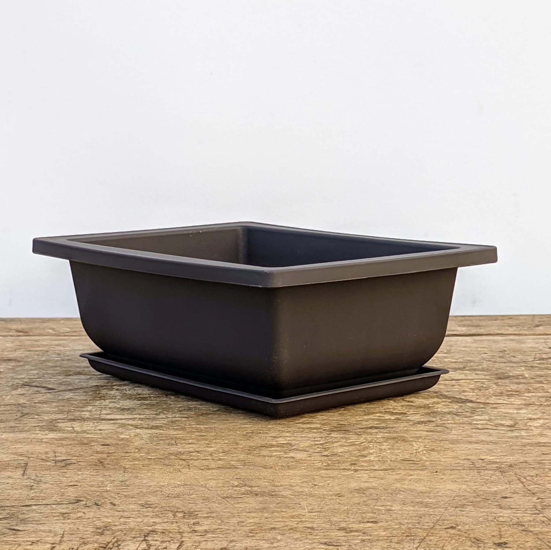 Training Pots with Humidity Trays – Built-in Mesh, 6 Inch Large Planters, Durable Shatterproof Poly-Resin Pot Set of 3