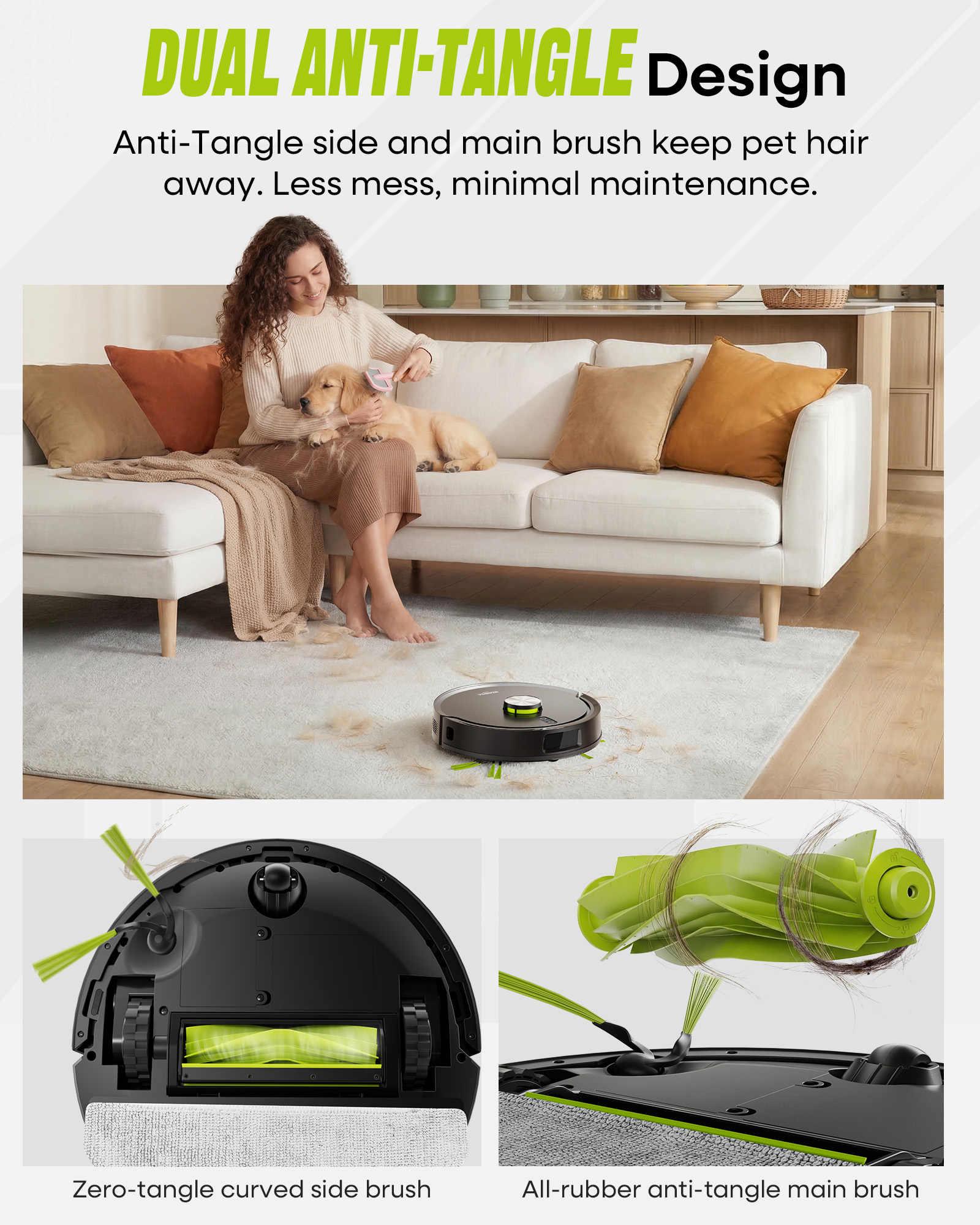 MONSGA MR7 PRO Robot Vacuum and Mop Combo