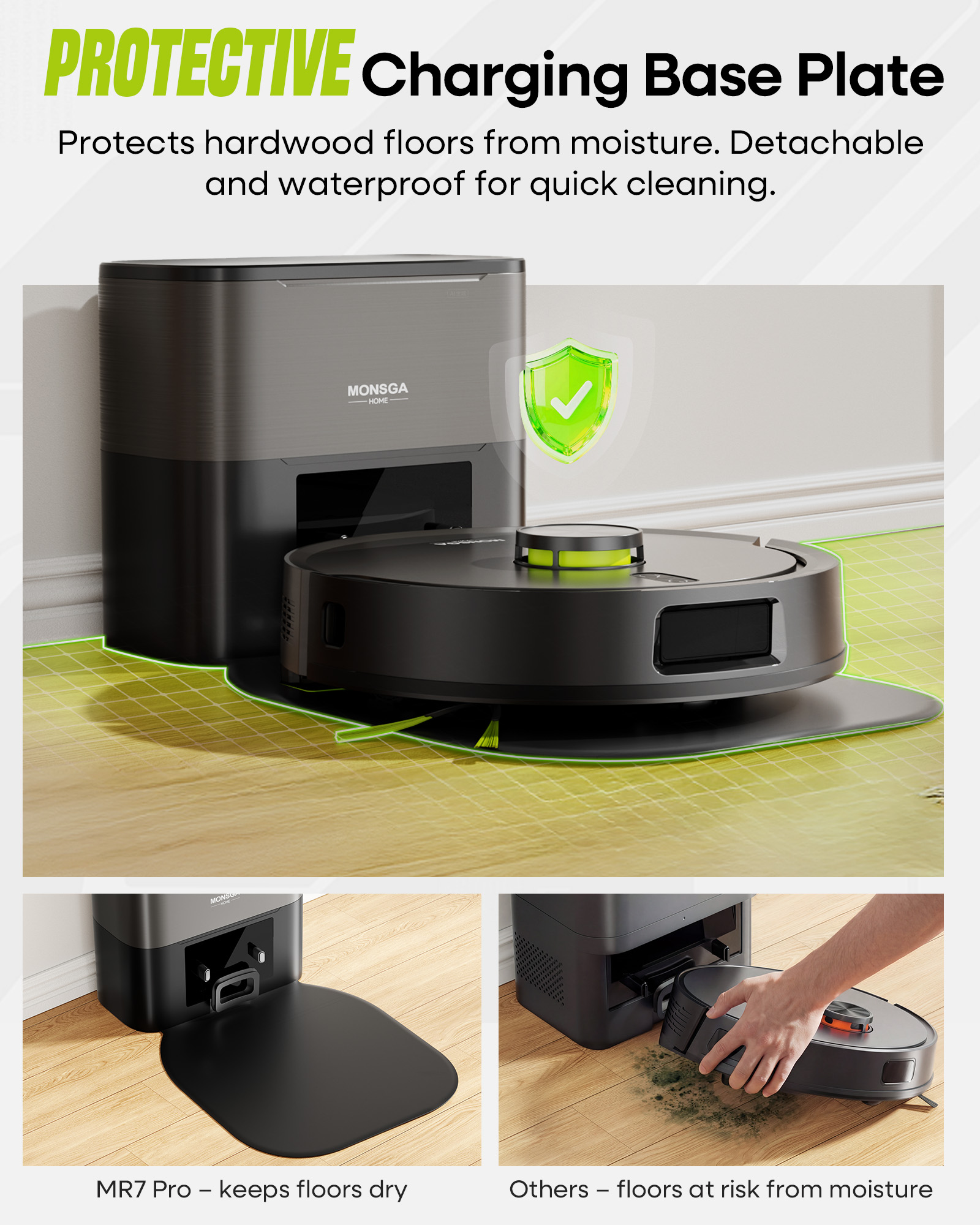 MONSGA MR7 PRO Robot Vacuum and Mop Combo
