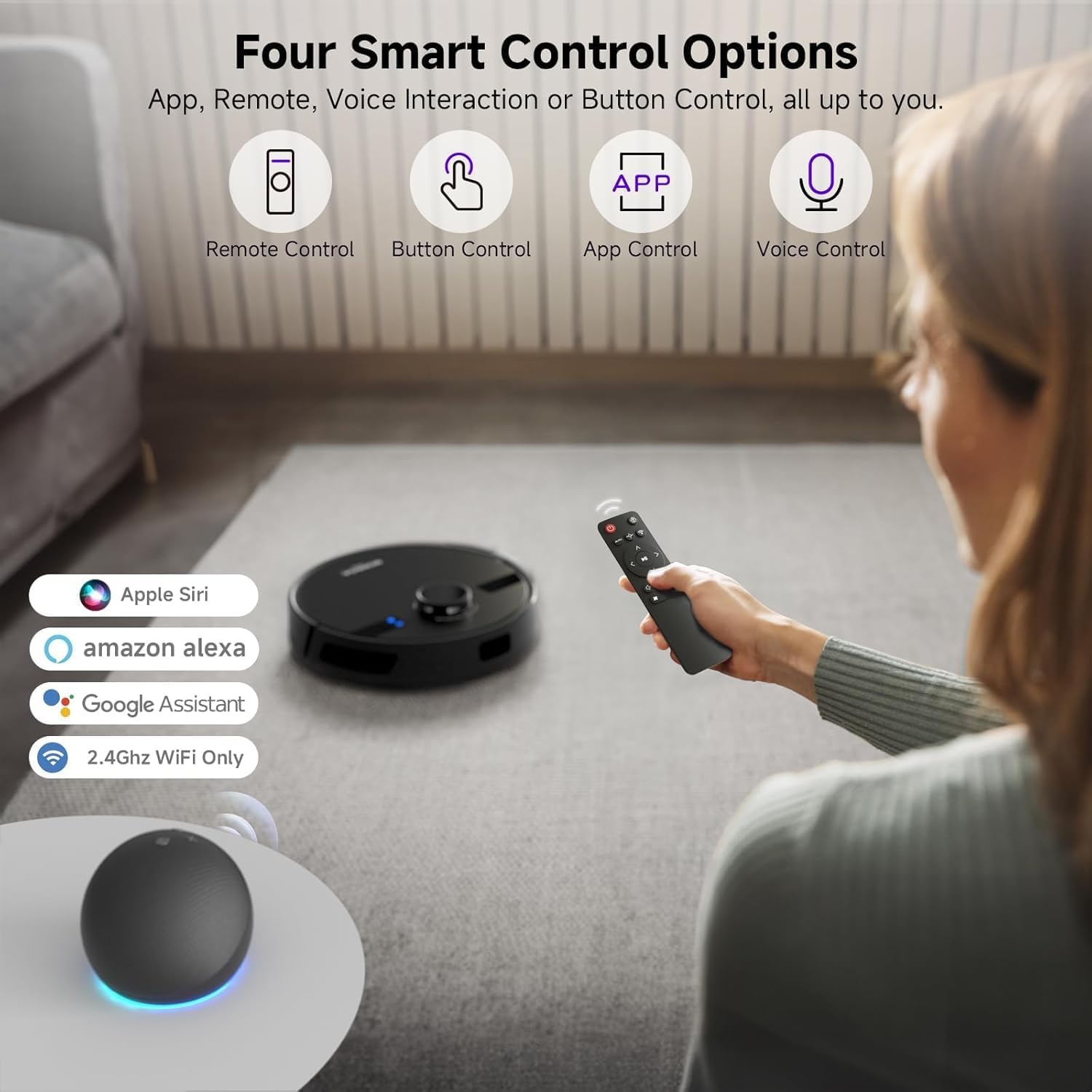 MONSGA Robot Vacuum and Mop Combo, 6000Pa Robotic Vacuum with 3.5L Self Emptying Station, Lidar Navigation Robot Vacuum Cleaner, 180mins Runtime,MS1 MAX