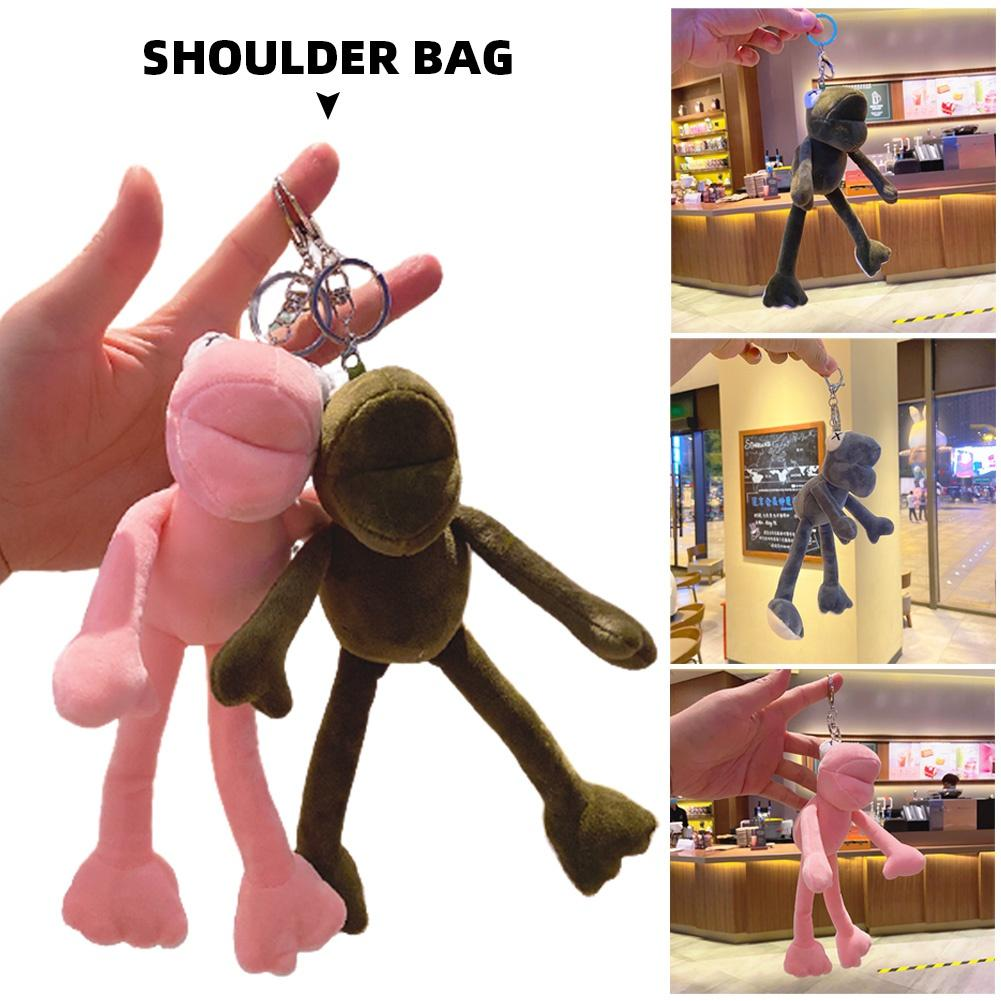 FEIJIEAST Broasca cu picioare lungi papusa de pluș pandantiv papusa cuplu de pluș breloc