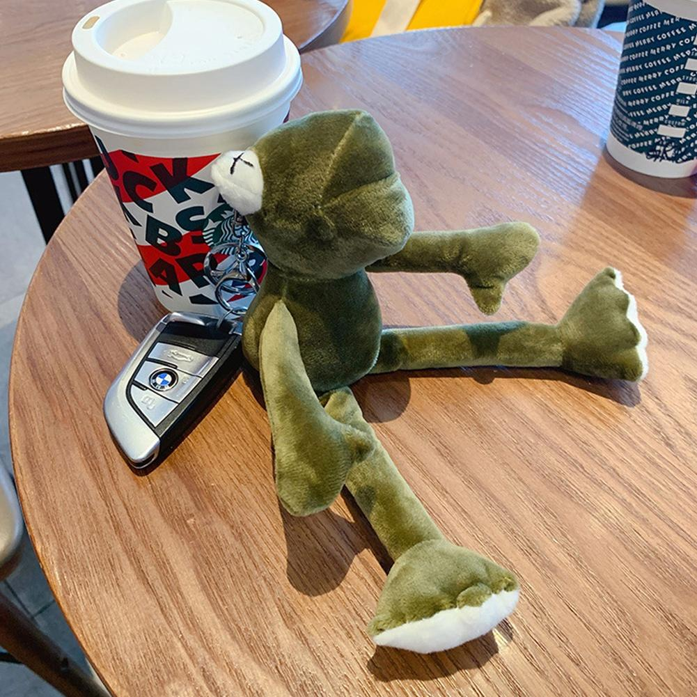 FEIJIEAST Broasca cu picioare lungi papusa de pluș pandantiv papusa cuplu de pluș breloc