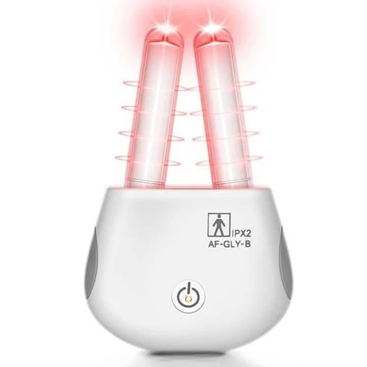 Aparat pentru Rinita Alergica, Terapie Nazala Laser prin Masaj cu Lumina Rosie si Infrarosu, Portabil, Reincarcabil