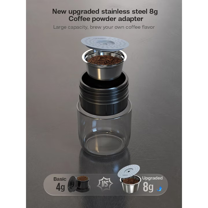 Espressor portabil HiBREW H4A-Premium 3 in 1 cu geanta de transport