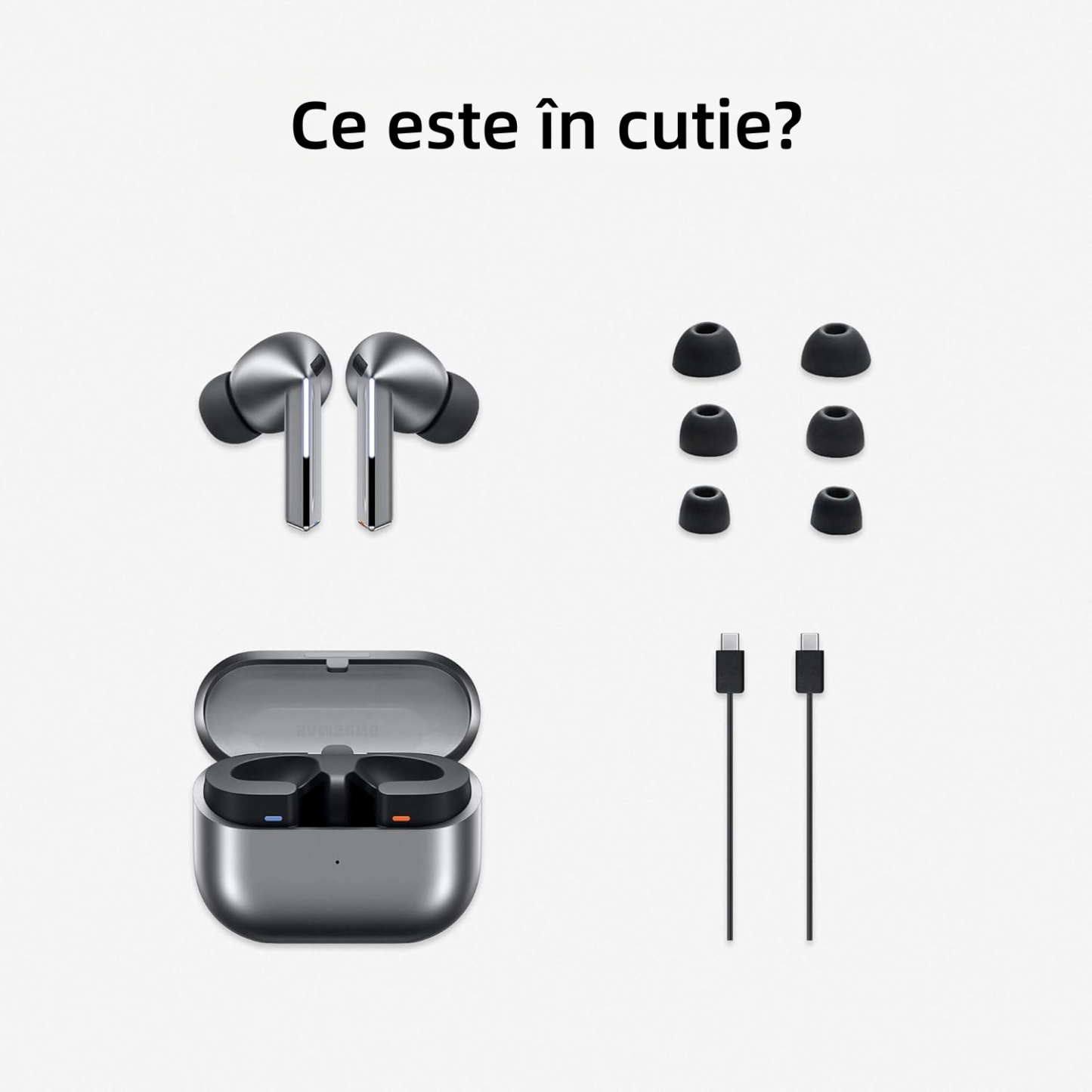 Căști Bluetooth True Wireless Samsung Buds 3 Pro - Sunet excelent, anulare activă a zgomotului