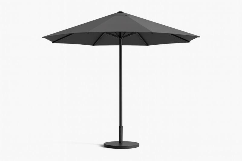 Parasol de jardin en aluminium et polyester Noir diamètre 300 cm