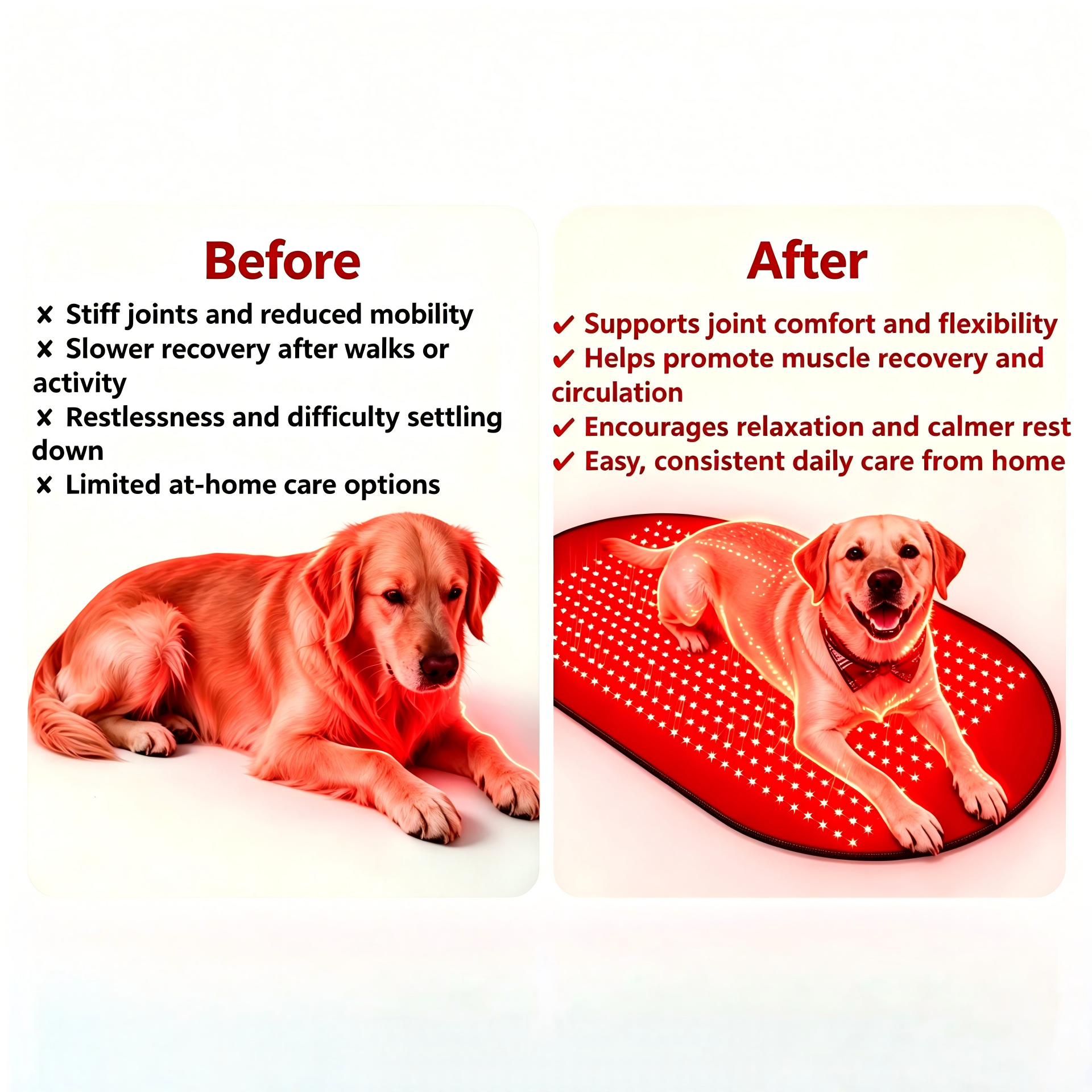 360-LED Red Light Pet Pad