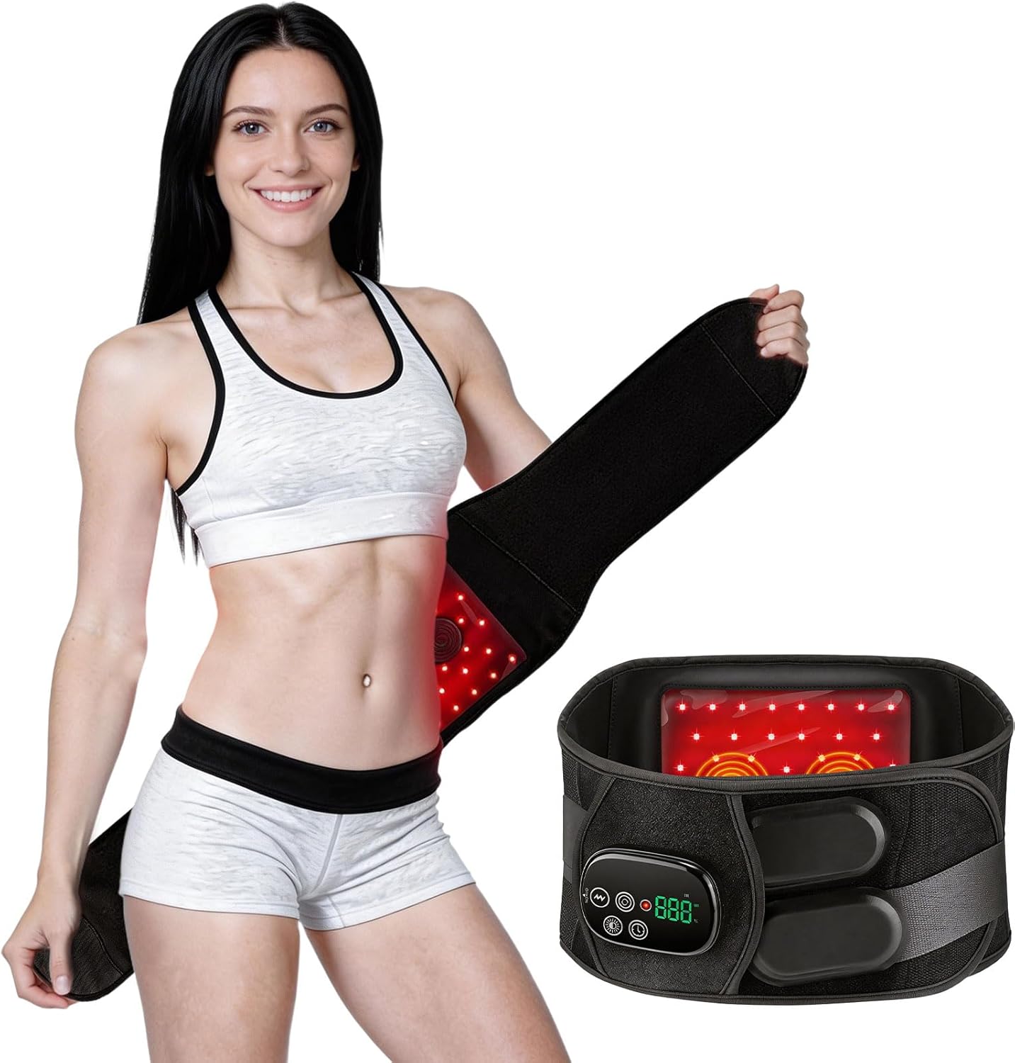 Lunovra Belt for Body  46 LED Red Light Therapy