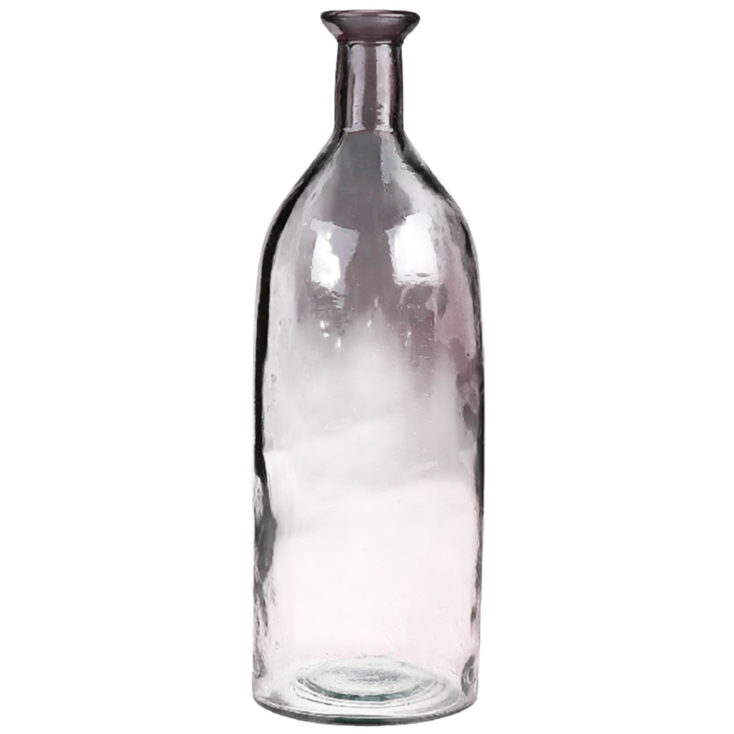 Bouteille décorative en verre transparent pour rangement - 25 x 10 x 10-pureporcelaine