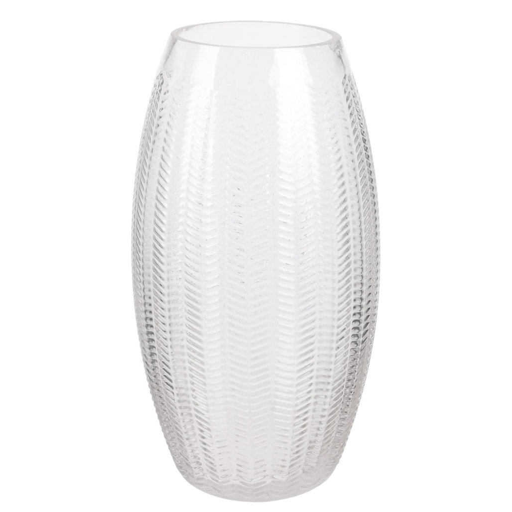 Vase en verre transparent pour décoration intérieure - 20 x 10 x 30-styledevase