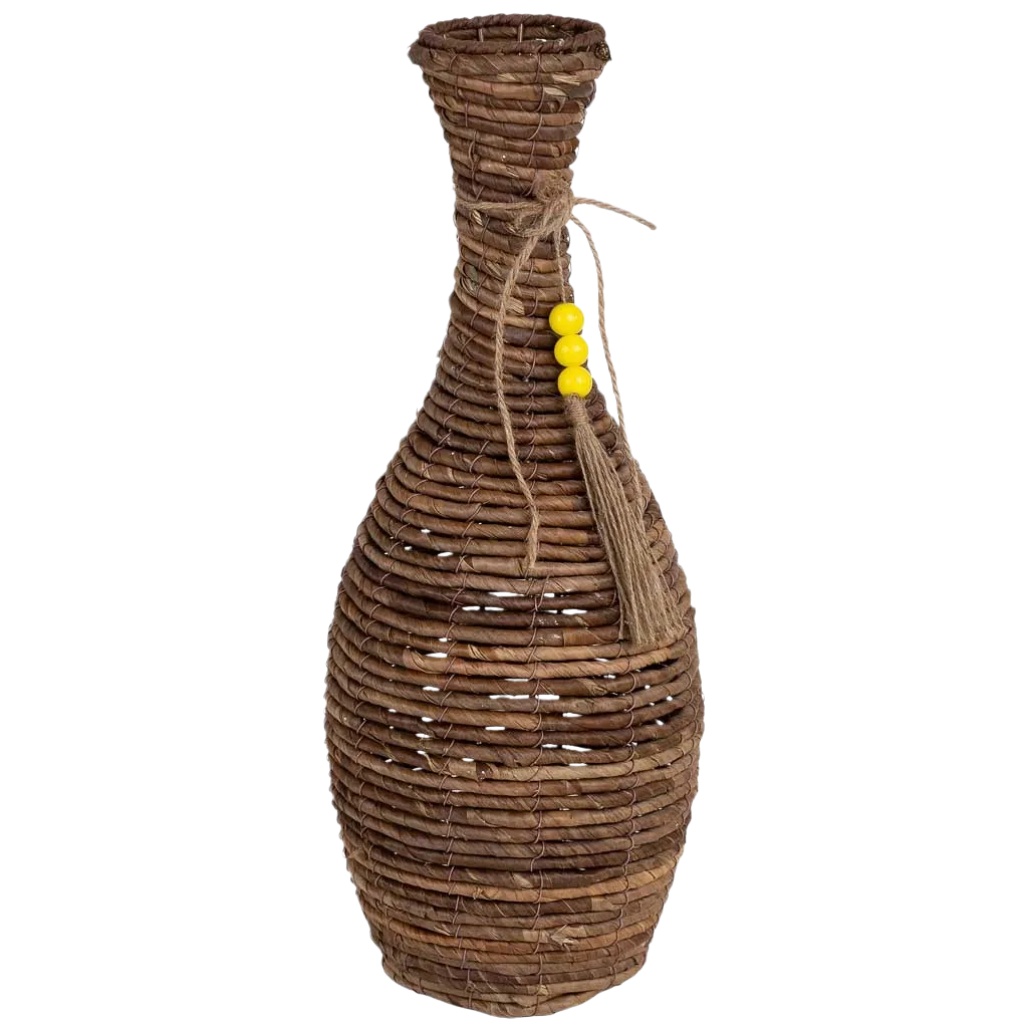 Vase décoratif en osier pour décoration intérieure - 25 x 12 x 50-styledevase