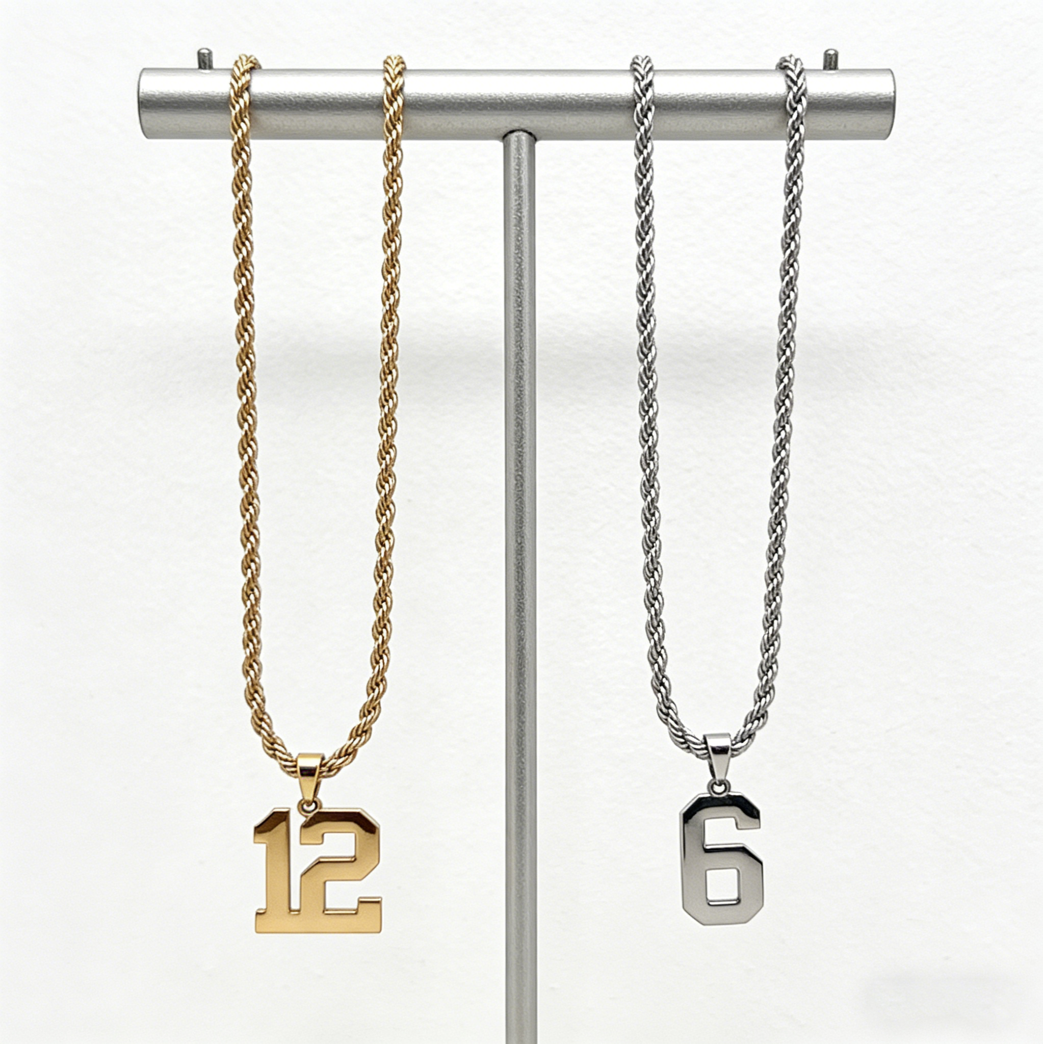 Personalized Sports Jersey Number Rope Necklace