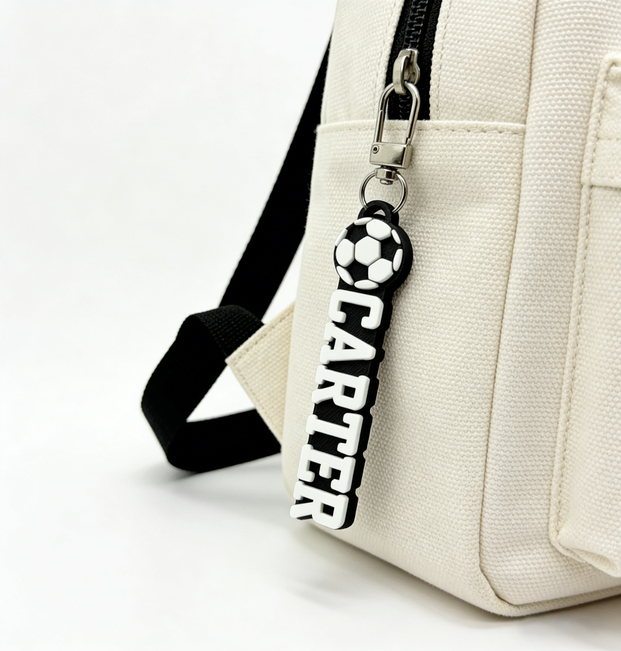 Personalized Soccer Name Keychain Custom Soccer Player Gift