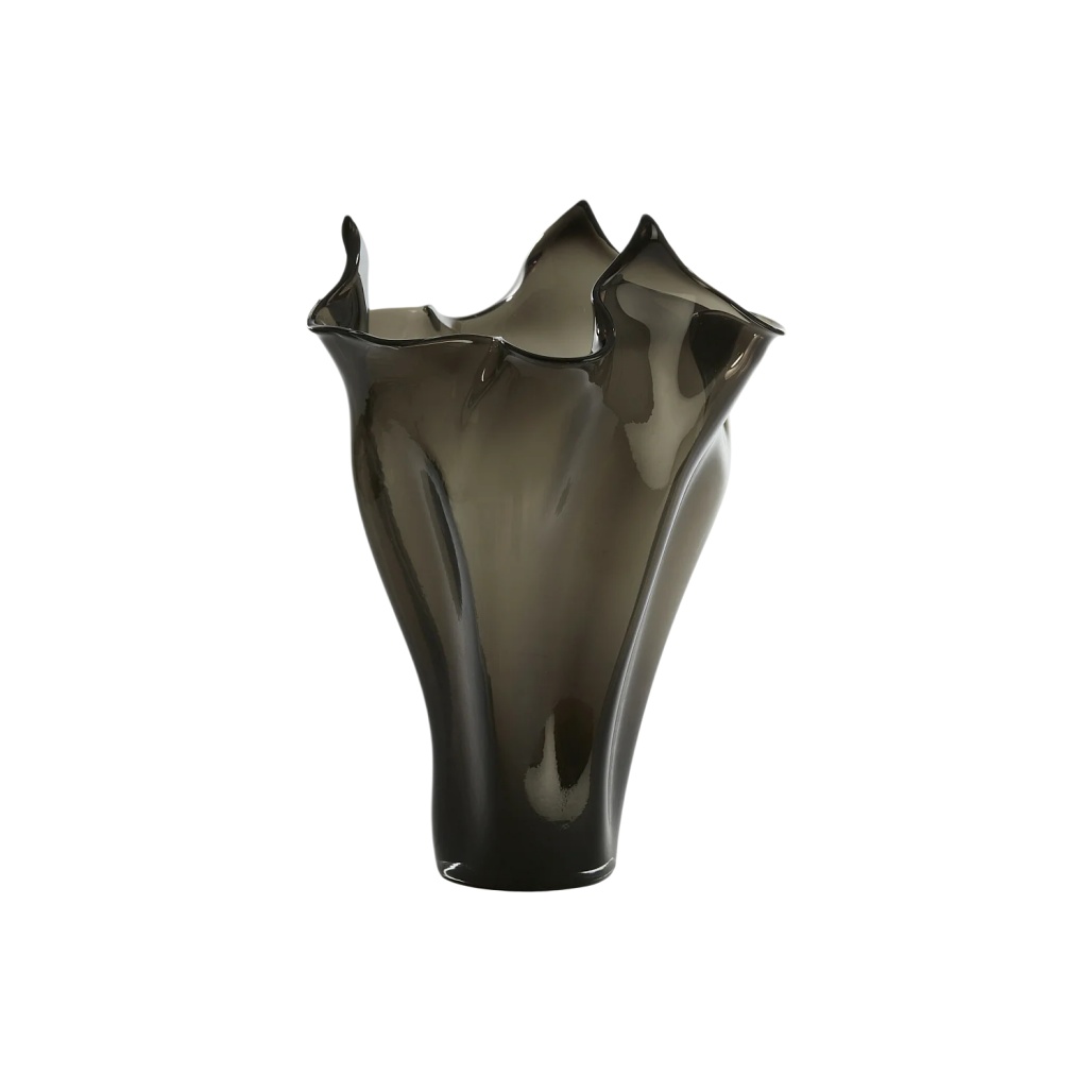 Vase décoratif en verre soufflé pour intérieur - 25 x 25 x 30-atelierserein