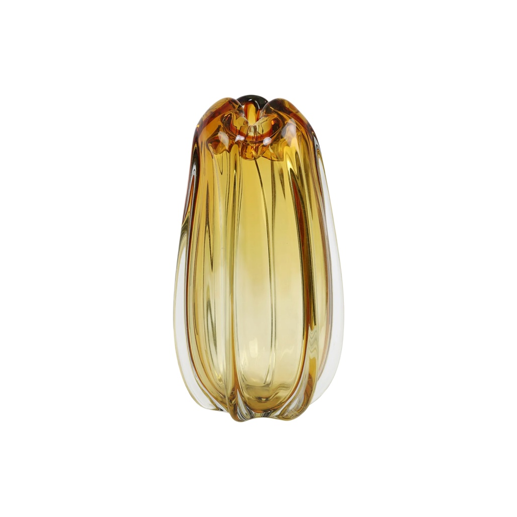 Vase décoratif en verre transparent pour décoration intérieure - 20 x 10 x 12-atelierserein