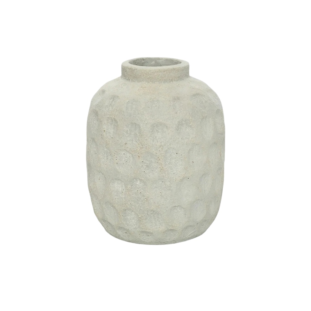 Vase décoratif en béton pour intérieur - 12 x 12 x 20-maindepotier