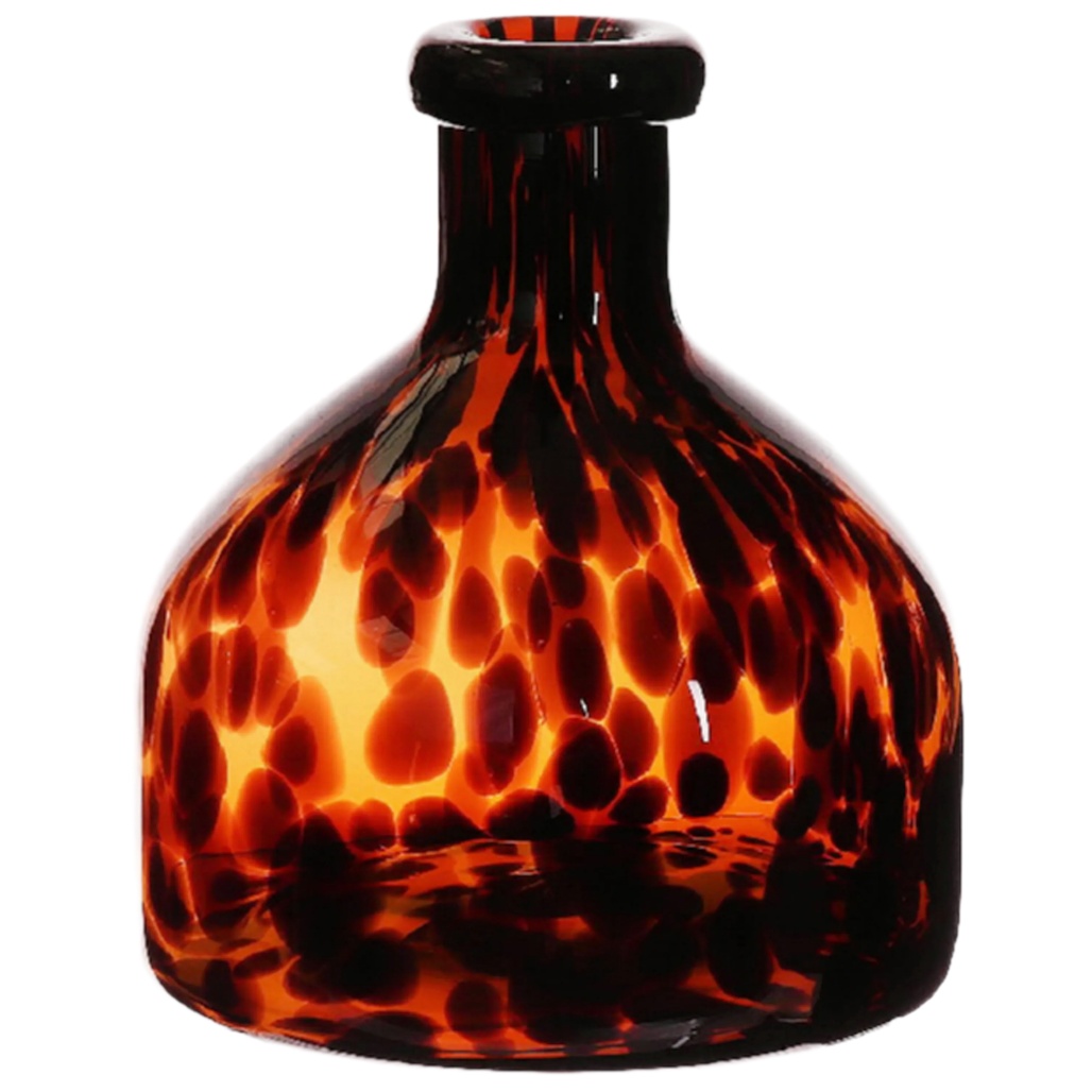 Vase décoratif en verre soufflé pour intérieur - 10 x 10 x 15-maindepotier