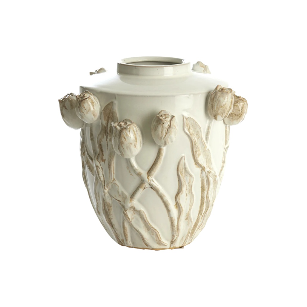 Vase décoratif en céramique pour aménagement intérieur - 15 x 15 x 20-mainetterre