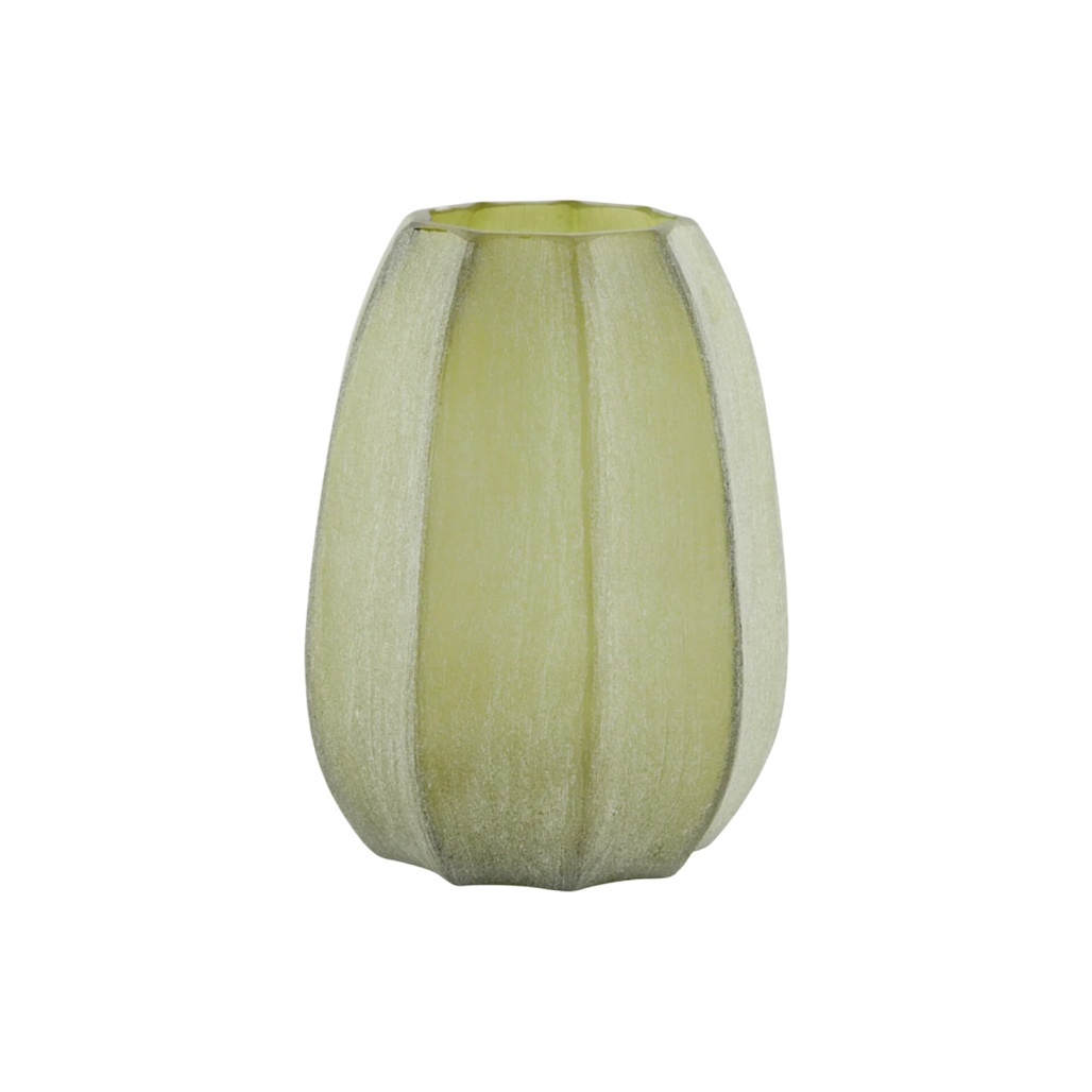 Vase décoratif en verre pour intérieur - 12 x 12 x 18-mainetterre