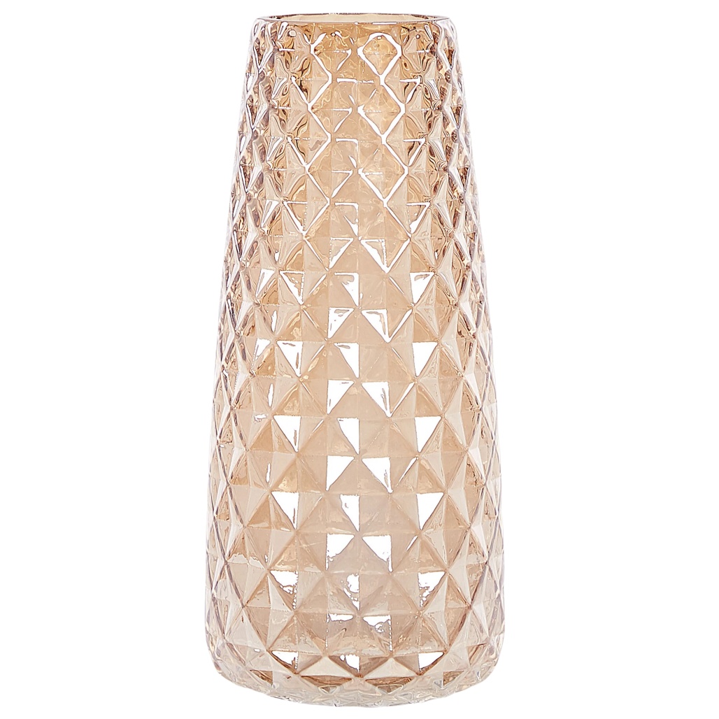 Vase décoratif en verre transparent pour embellissement intérieur - 8 x 8 x 20-ligneartisane