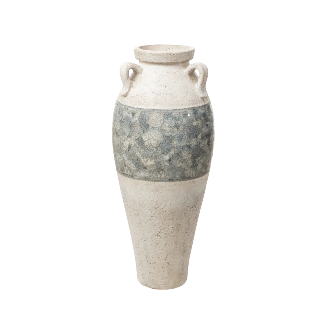 Vase décoratif en céramique pour intérieur - 30 x 15 x 15-ligneartisane