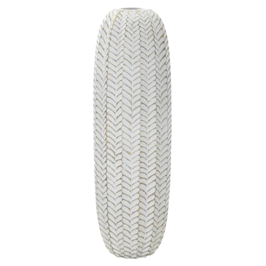 Vase décoratif en céramique pour intérieur - 25 x 15 x 60-ligneartisane